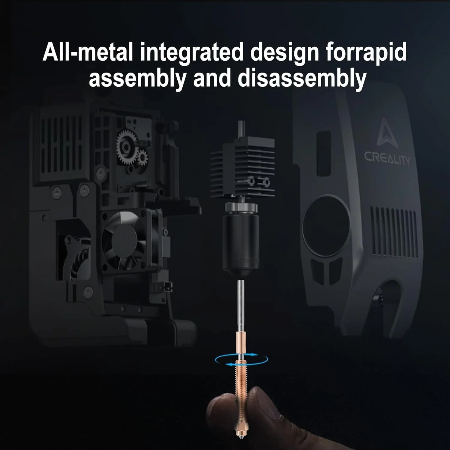 نازل ترکیبی K2 Plus، 0.4 میلی‌متر و 0.6 میلی‌متر، 2 عدد، نازل تعویض سریع با آلیاژ تیتانیوم و آلیاژ مس و فولاد سخت شده برای پرینترهای سه بعدی Hi/Hi Combo/K2 Plus/K2 Plus Combo