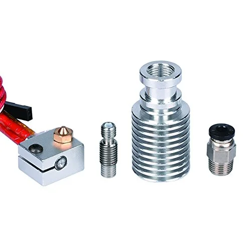 کیت کامل هات‌اند 3D-V6 - نازل های 1.75 میلی‌متری با اندازه‌های 0.2mm/0.3mm/0.4mm/0.5mm بوودن 12 ولت برای اکسترودر پرینتر سه بعدی RepRap مدل J-Head