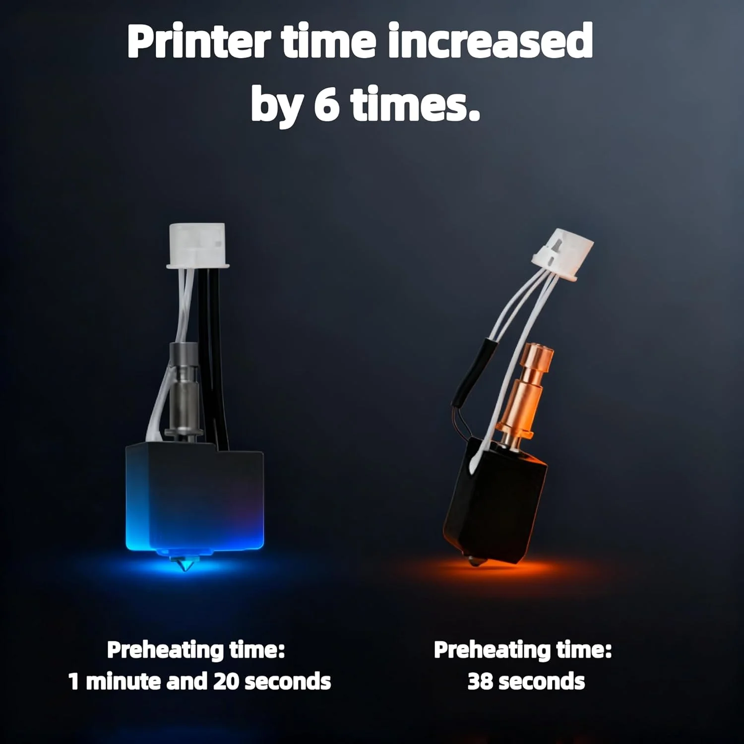 یک بسته هات‌اند سرامیکی 0.4 میلی‌متری برای Anycubic Kobra S1 Combo - تمام فلزی با دمای بالای 300 درجه سانتیگراد - گرمایش سریع و مقاومت در برابر خزش حرارتی - نصب آسان
