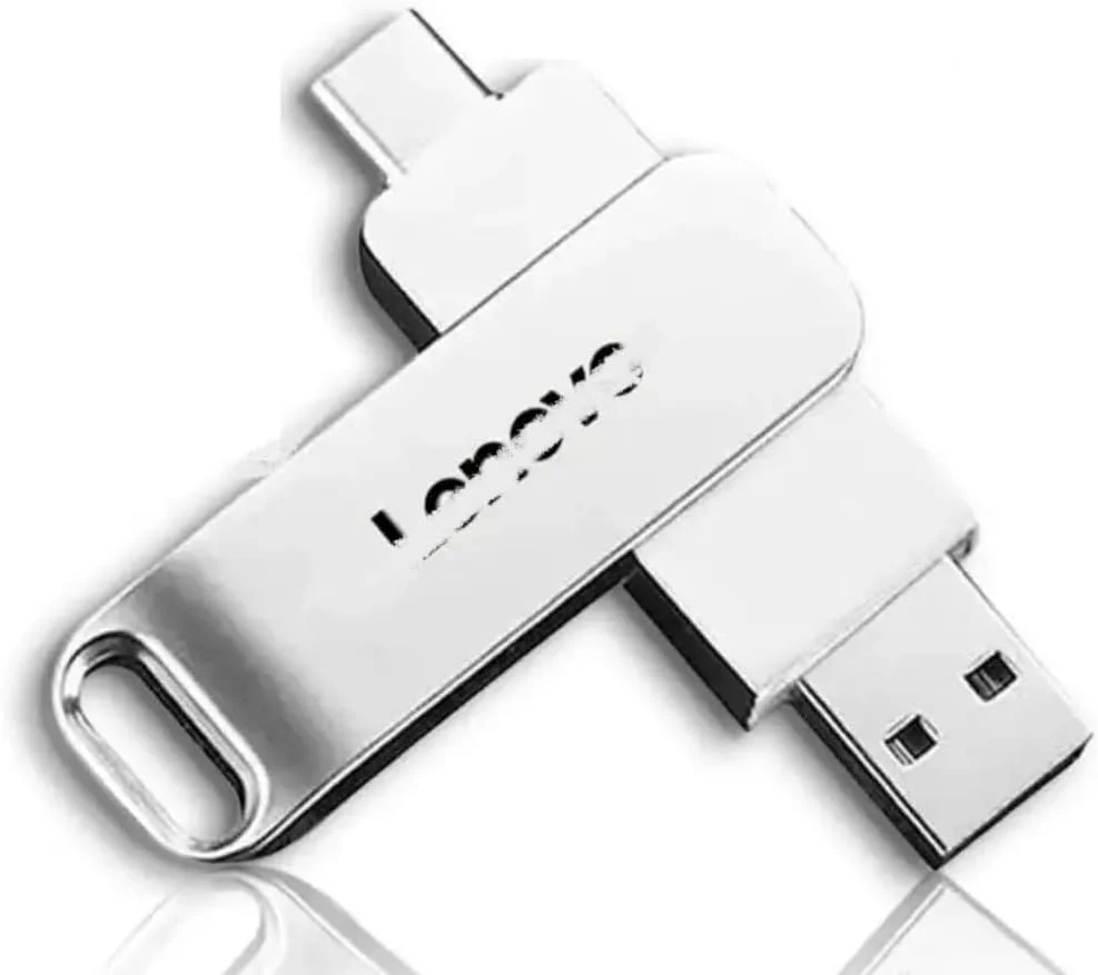 فلش مموری USB فلزی پرسرعت 64 ترابایت، 16 ترابایت، 8 ترابایت، 4 ترابایت، 2 ترابایت ضد آب با کانکتور دوگانه USB و Type-C برای کامپیوتر، لپ تاپ و سایر دستگاه ها (2 ترابایت)