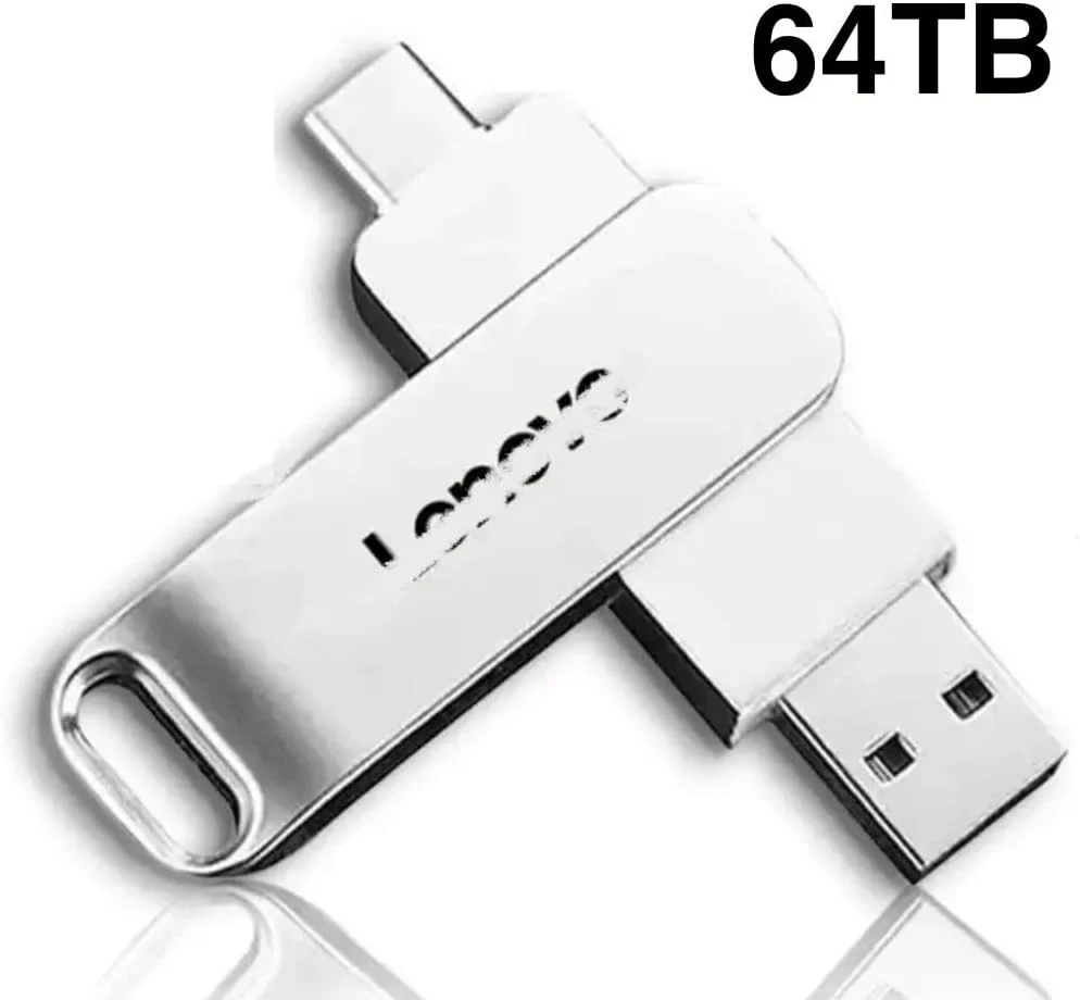 فلش مموری USB فلزی پرسرعت 64 ترابایت، 16 ترابایت، 8 ترابایت، 4 ترابایت، 2 ترابایت ضد آب با کانکتور دوگانه USB و Type-C برای کامپیوتر، لپ تاپ و سایر دستگاه ها (2 ترابایت) فلش مموری USB فلزی پرسرعت 64 ترابایت، 16 ترابایت، 8 ترابایت، 4 ترابایت، 2 ترابایت ضد آب با کانکتور دوگانه USB و Type-C برای کامپیوتر، لپ تاپ و سایر دستگاه ها (2 ترابایت)