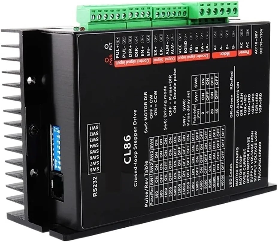 درایور موتور 1 عددی 42 کنترلر موتور DM860H 24V-110V درایور استپ سروو برای تجهیزات مانیتور پرینتر سه بعدی NEMA23 NEMA17