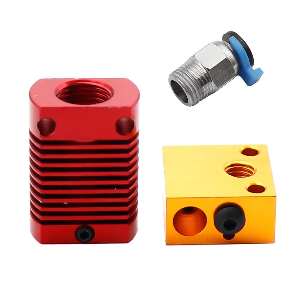 کیت اکسترودر هات اند تمام فلزی J-Head CR10 مناسب برای Crealit.y / مناسب برای Ender-3/5 Pro / مناسب برای اکسترودر CR10 10s قطعات 12/24 ولت (به روز شده، 24 ولت)