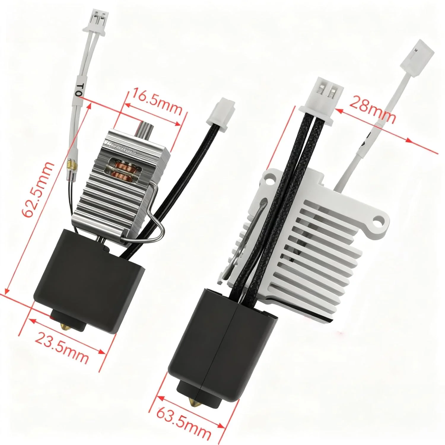 مجموعه هات‌اند 0.4 میلی‌متری برای Anycubic Kobra 3 Combo و Kobra 3 V2 Combo - جایگزینی مستقیم هات‌اند با جریان بالا به همراه کارتریج گرمکن و ترمیستور - نصب آسان، رفع گرفتگی، بازیابی کیفیت چاپ