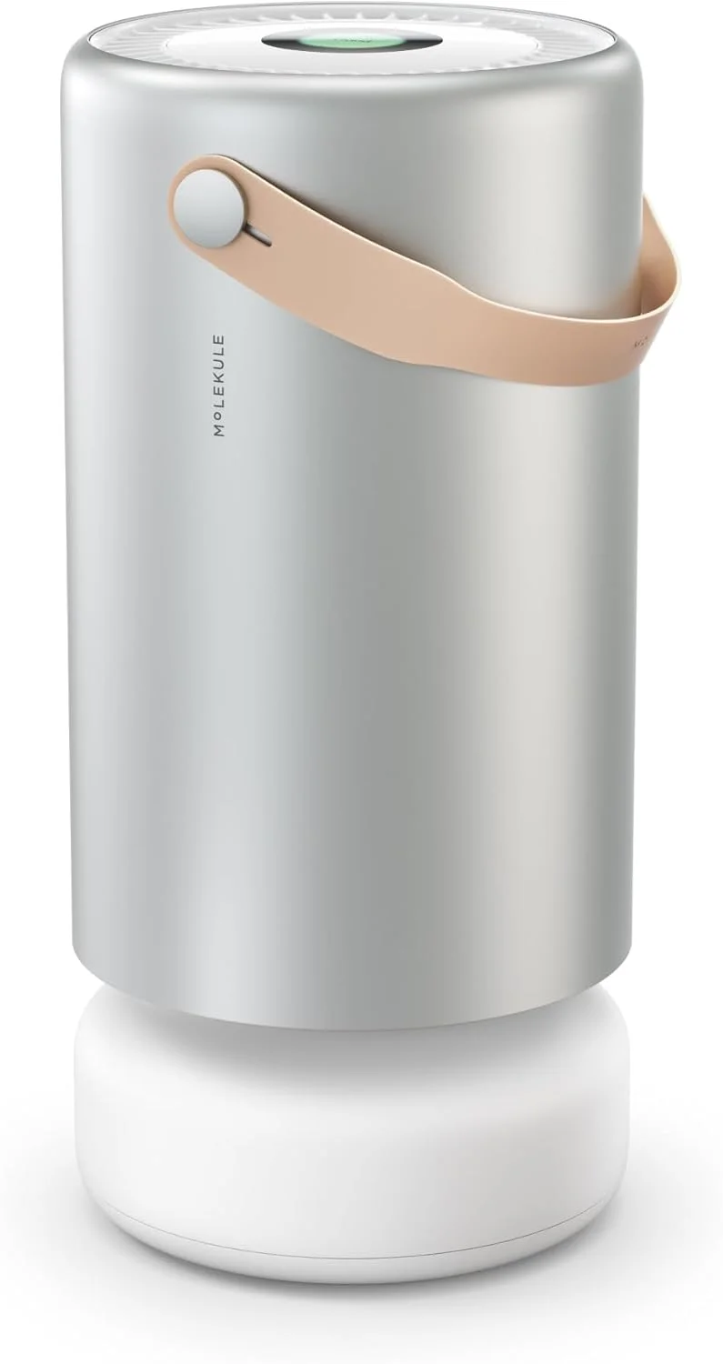 دستگاه تصفیه هوا Molekule Air Pro - تصفیه اتاق تا 93 متر مربع با تردد بالا - دارای تاییدیه FDA برای از بین بردن ویروس ها، باکتری ها و کپک - نقره ای