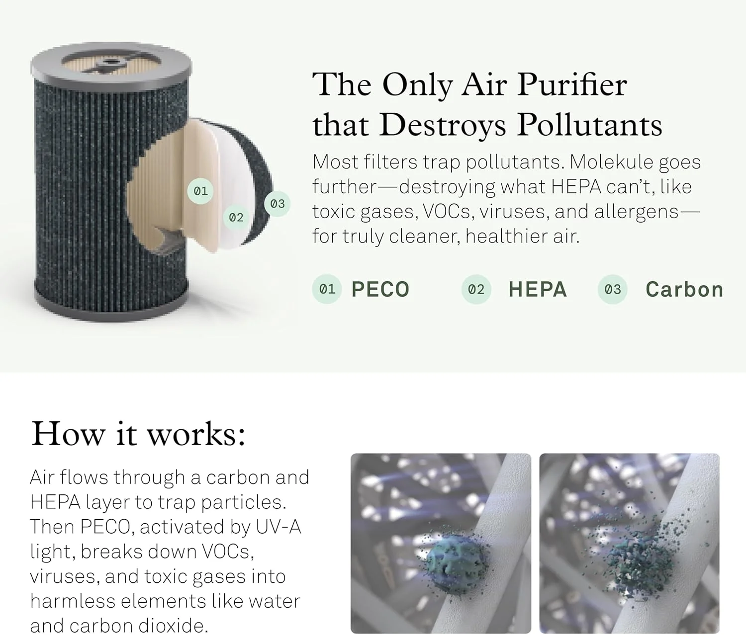 دستگاه تصفیه هوا Molekule Air Pro - تصفیه اتاق تا 93 متر مربع با تردد بالا - دارای تاییدیه FDA برای از بین بردن ویروس ها، باکتری ها و کپک - نقره ای دستگاه تصفیه هوا Molekule Air Pro - تصفیه اتاق تا 93 متر مربع با تردد بالا - دارای تاییدیه FDA برای از بین بردن ویروس ها، باکتری ها و کپک - نقره ای