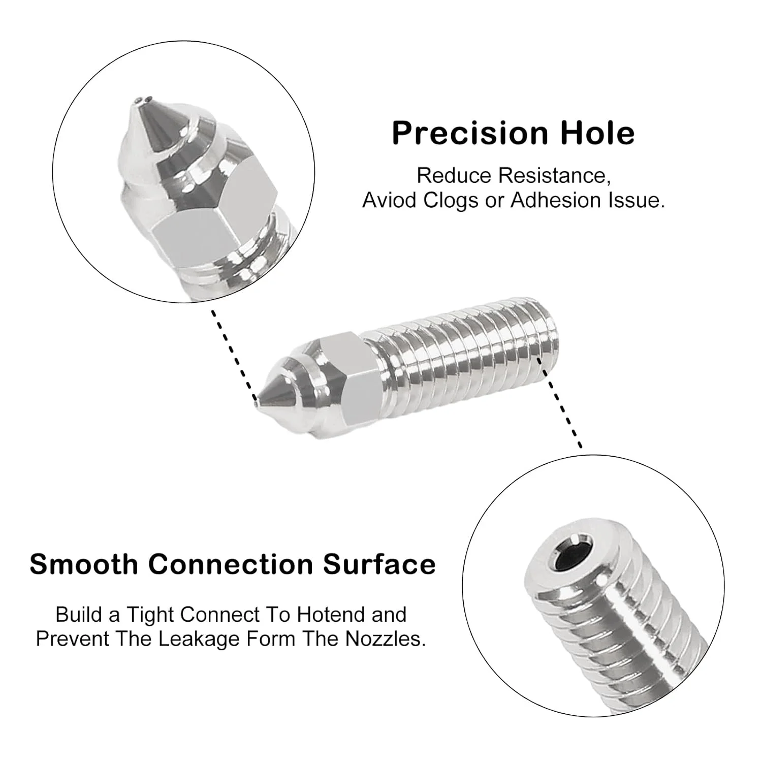 مجموعه نازل پرینتر سه بعدی UMLIFE شامل 12 عدد نازل آلیاژ مس با نازل های فولادی سخت شده در اندازه های 0.4mm، 0.6mm و 0.8mm برای پرینترهای سه بعدی CR-M4 K1 و K1 MAX