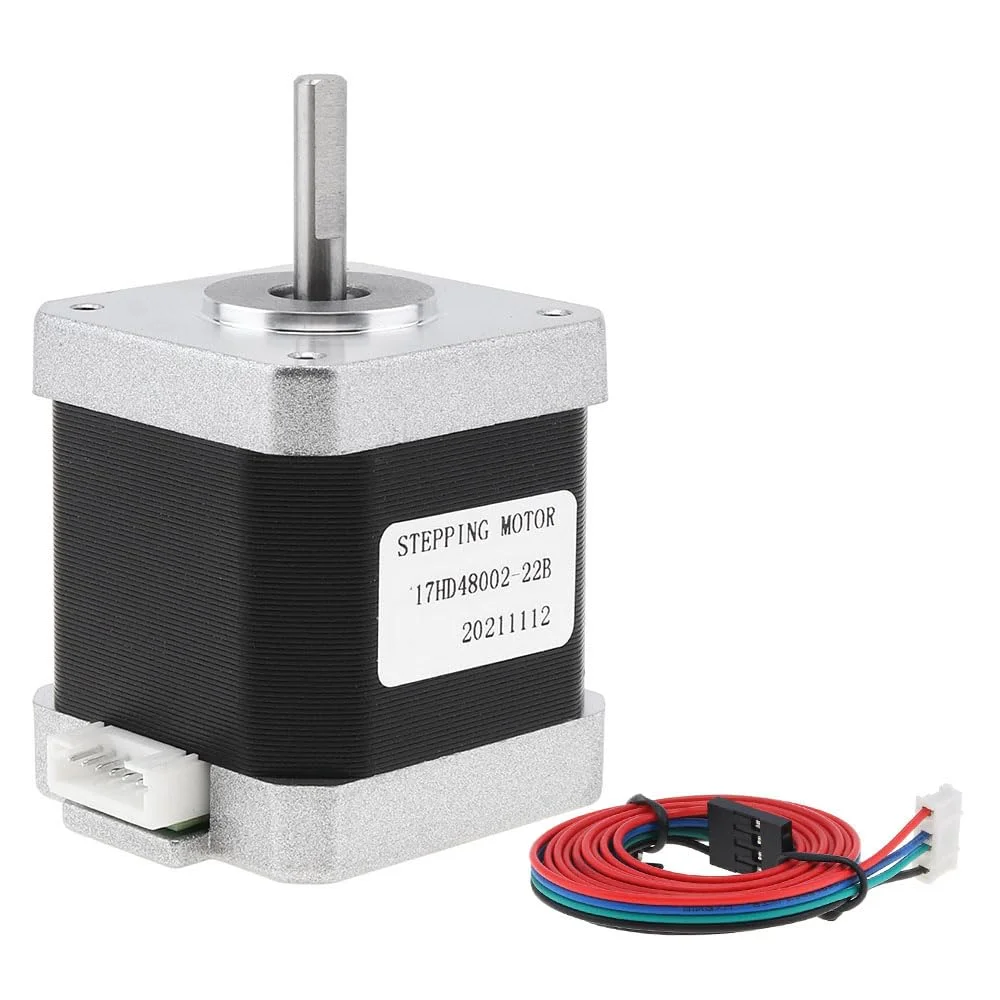 موتور پله ای Nema 17 موتور 42 میلی متری 48 میلی متری 56N.cm موتور پرینتر سه بعدی برای تجهیزات اتوماسیون دستگاه حکاکی قطعات پرینتر سه بعدی CNC