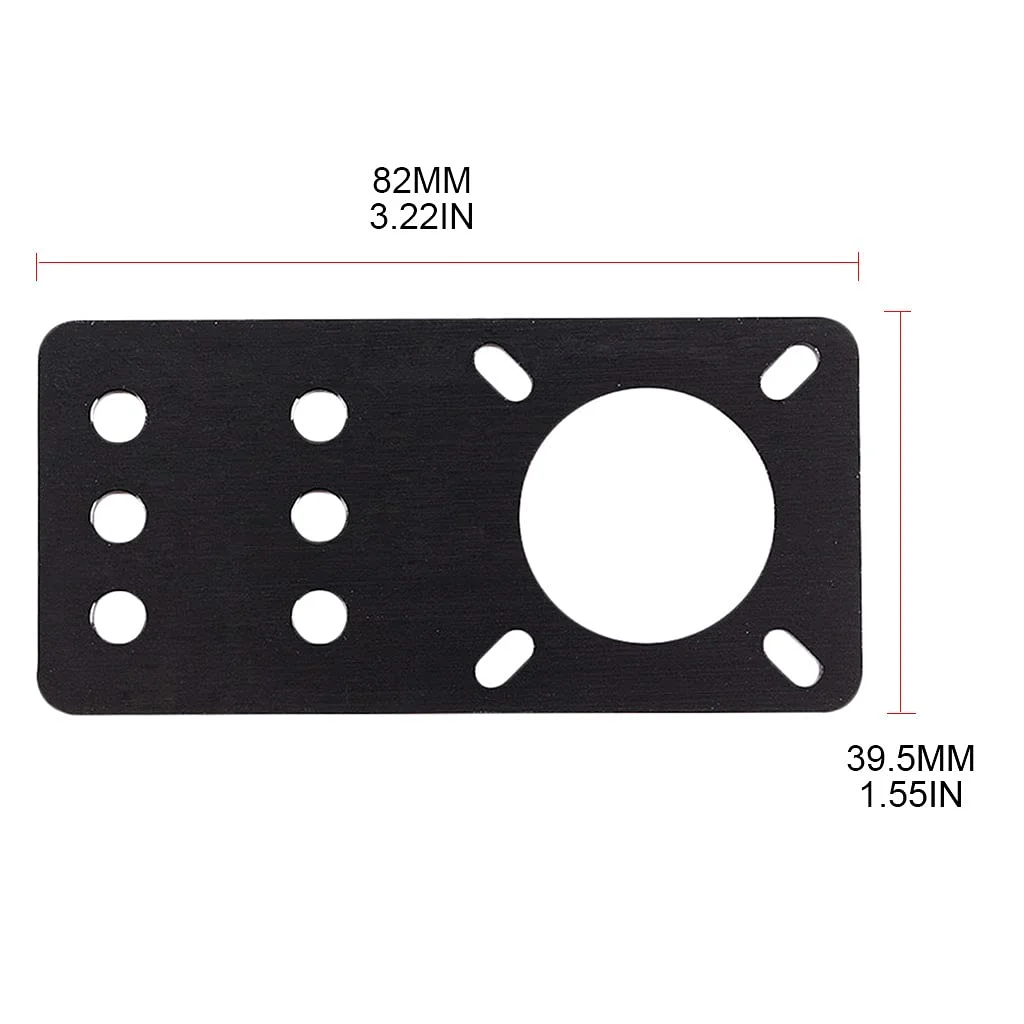 صفحه نصب موتور پله ای Nema17، نگهدارنده موتور آلیاژ آلومینیوم ثابت برای نشیمنگاه موتور پله ای Nema17، قطعات پرینتر سه بعدی، صفحه نصب موتور پله ای