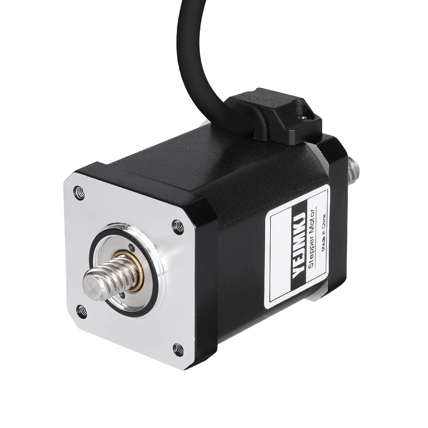 موتور پله‌ای Nema 17 شفت عبوری TR8x8 100mm 1.8 درجه 2 فاز گشتاور بالا 0.7Nm (99.13oz·in) دوقطبی 2.5A 1.5Ω 59mm موتور پله‌ای 42 با کابل T8 100mm به طول 1 متر برای پرینتر سه بعدی، ربات DIY و CNC