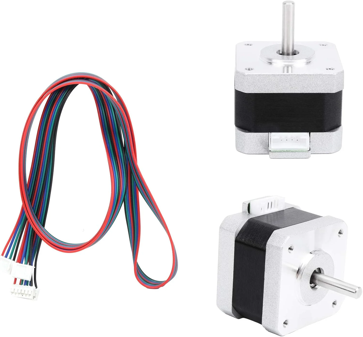 موتور پله ای 42، 1.8 درجه، 2 فاز، 1.2 آمپر، گشتاور 0.3 نیوتن متر، مناسب برای پرینتر سه بعدی و دستگاه حکاکی، ساخته شده از فولاد
