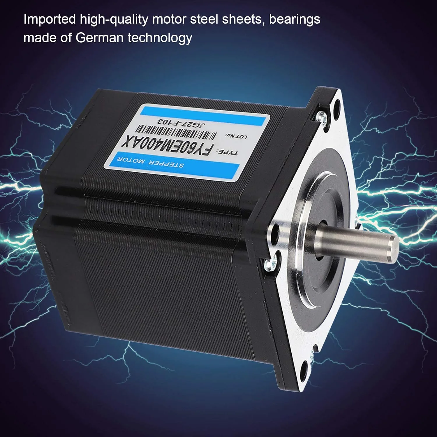 موتور پله‌ای دو فاز Nema 24 موتور با درجه بالا 1.8 درجه 4A 86MM 4-3.2Nm جلو و عقب برای موتورهای پرینتر سه بعدی CNC