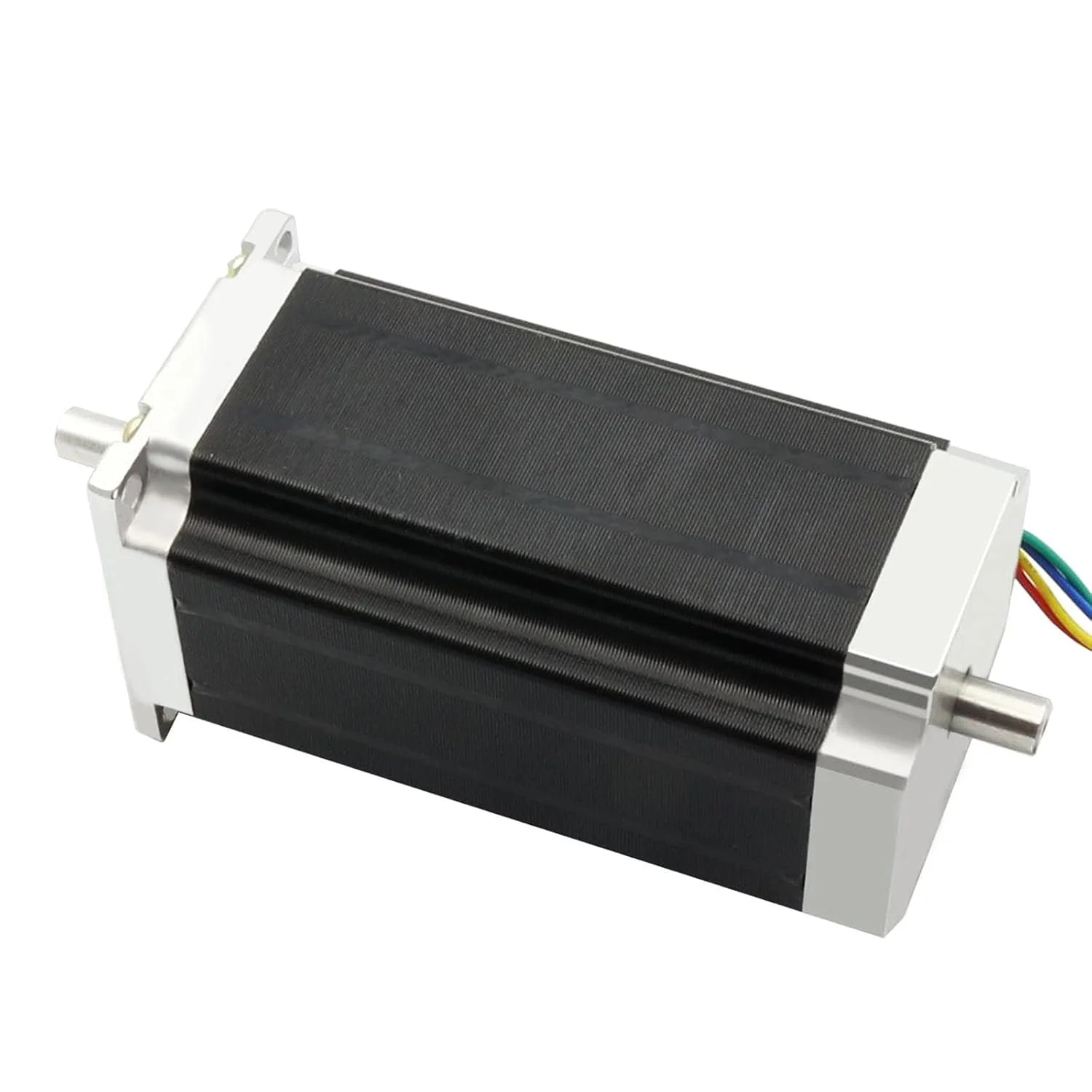 موتور پله ای دو شفت 23HS2430B Nema23، 280 Ncm، 112mm، 1.8 درجه، 3A با 4 سیم برای پرینتر سه بعدی/ربات/دستگاه فرز CNC/دستگاه حکاکی