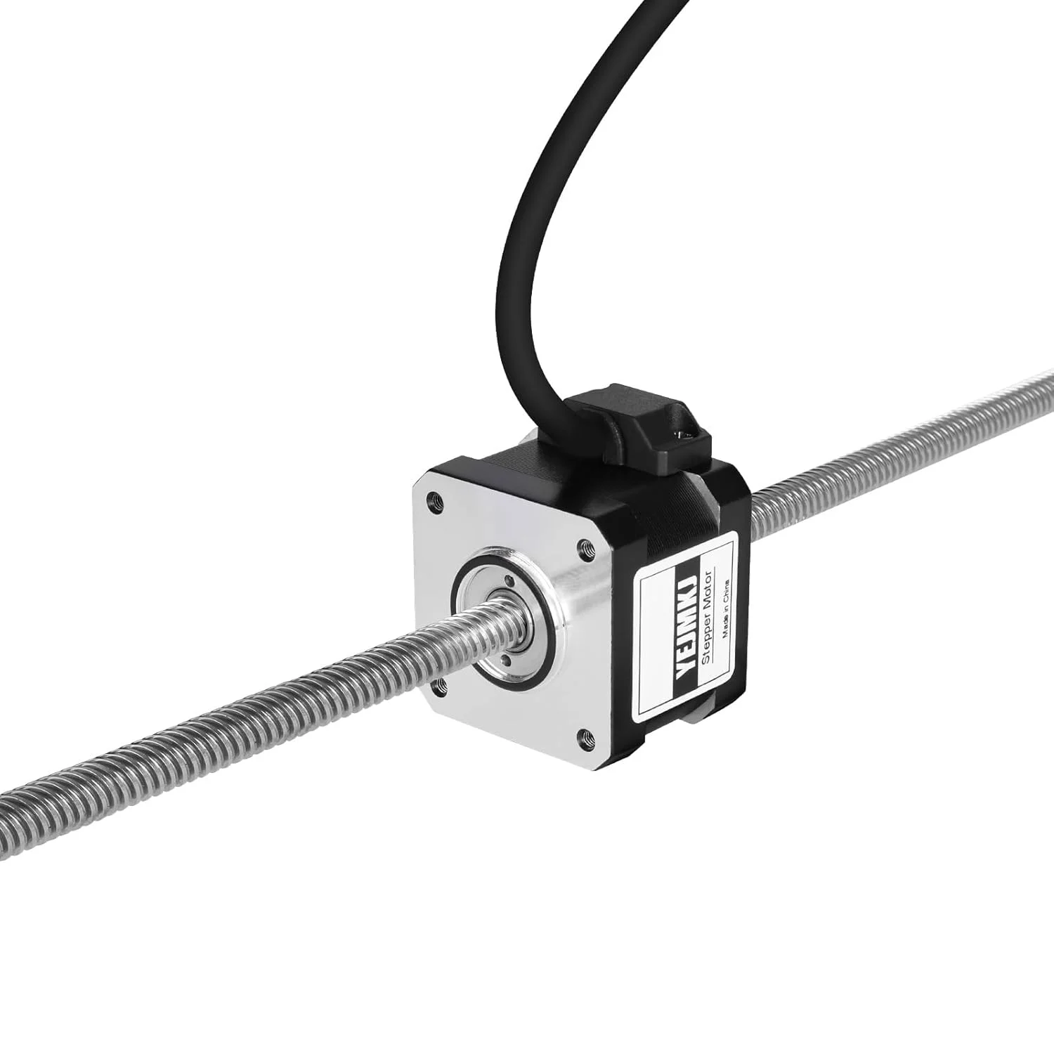 موتور پله‌ای Nema 17 شفت عبوری TR8x8 400mm، دو فاز، 1.8 درجه، گشتاور بالا 0.3Nm، دو قطبی 1.5A، 2.7Ω، 34mm، موتور 42 پله‌ای با کابل T8 400mm به طول 1 متر برای پرینتر سه بعدی، ربات DIY و CNC