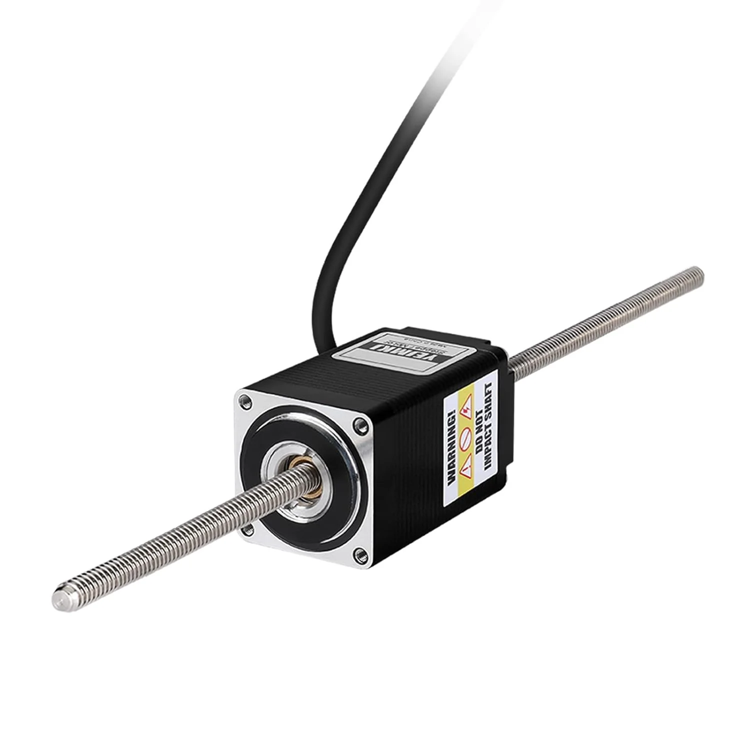 موتور پله‌ای Nema 11 با شفت عبوری TR5x1 200mm، 1.8 درجه، 2 فاز، گشتاور بالا 11Ncm (15.58oz·in)، دوقطبی 1.2A، 7.0Ω، 51mm، موتور 28 پله با کابل T5 200mm به طول 1 متر برای پرینتر سه بعدی، ربات DIY و CNC