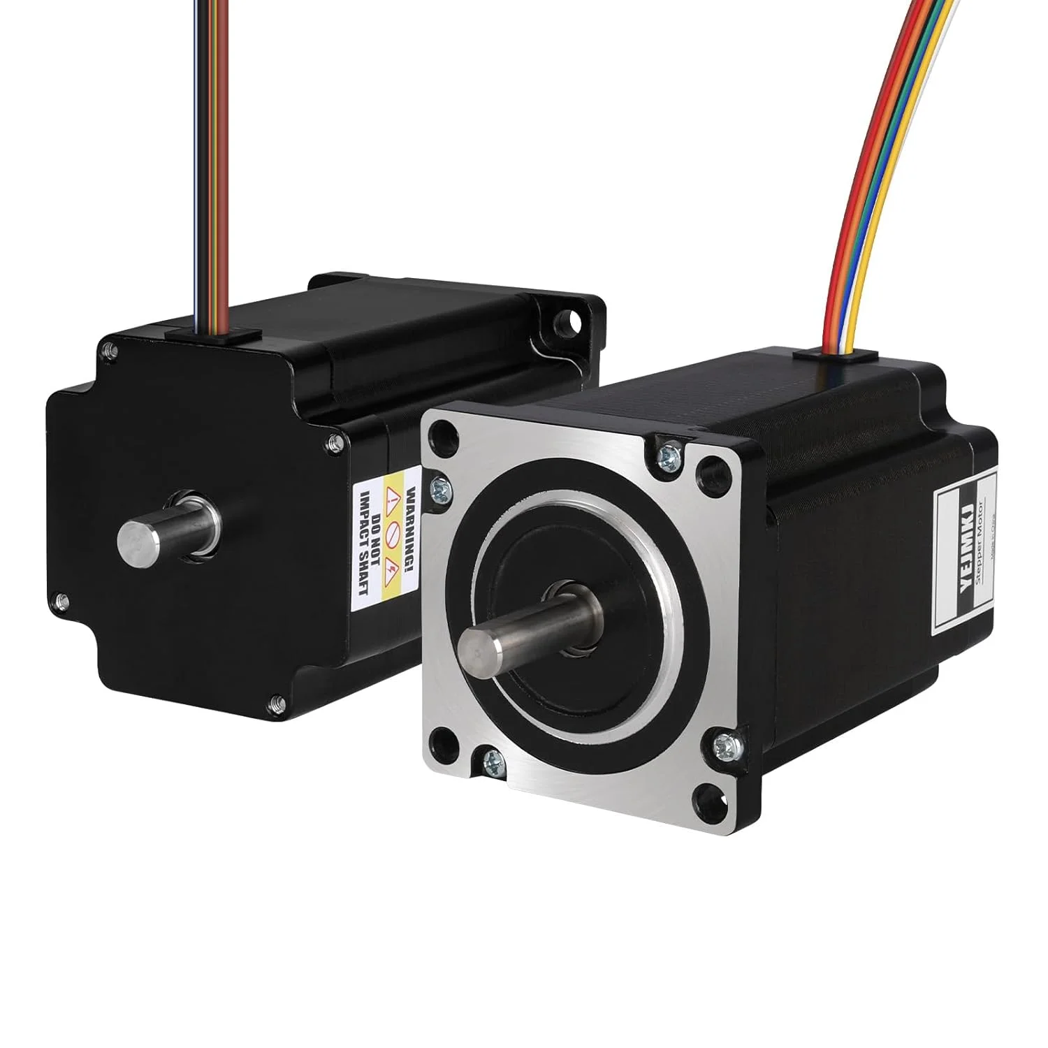 موتور پله ای دو شفت Nema 24 با گشتاور بالا 1.8 درجه 2 فاز تک قطبی دو قطبی 2.7 آمپر 1.0 اهم 87 میلی متر 8 سیم دو شفت φ8 میلی متر 60 استپ به همراه کابل 1 متری برای دستگاه CNC، پرینتر سه بعدی و ربات های DIY