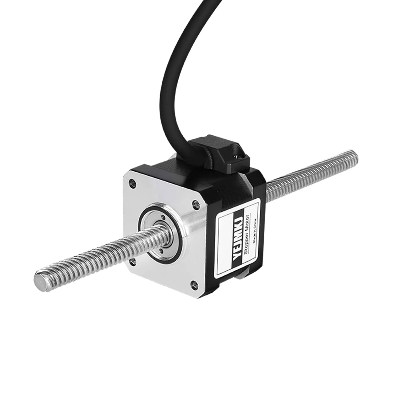 موتور پله‌ای Nema 17 با شفت عبوری TR8x8 200mm، دو فاز، ۱.۸ درجه، گشتاور بالا ۰.۳Nm (۴۲.۴۸oz·in)، دوقطبی ۱.۵A، ۲.۷Ω، ۳۴mm، موتور ۴۲ پله‌ای با کابل T8 200mm به طول ۱ متر برای پرینتر سه بعدی، ربات DIY و CNC