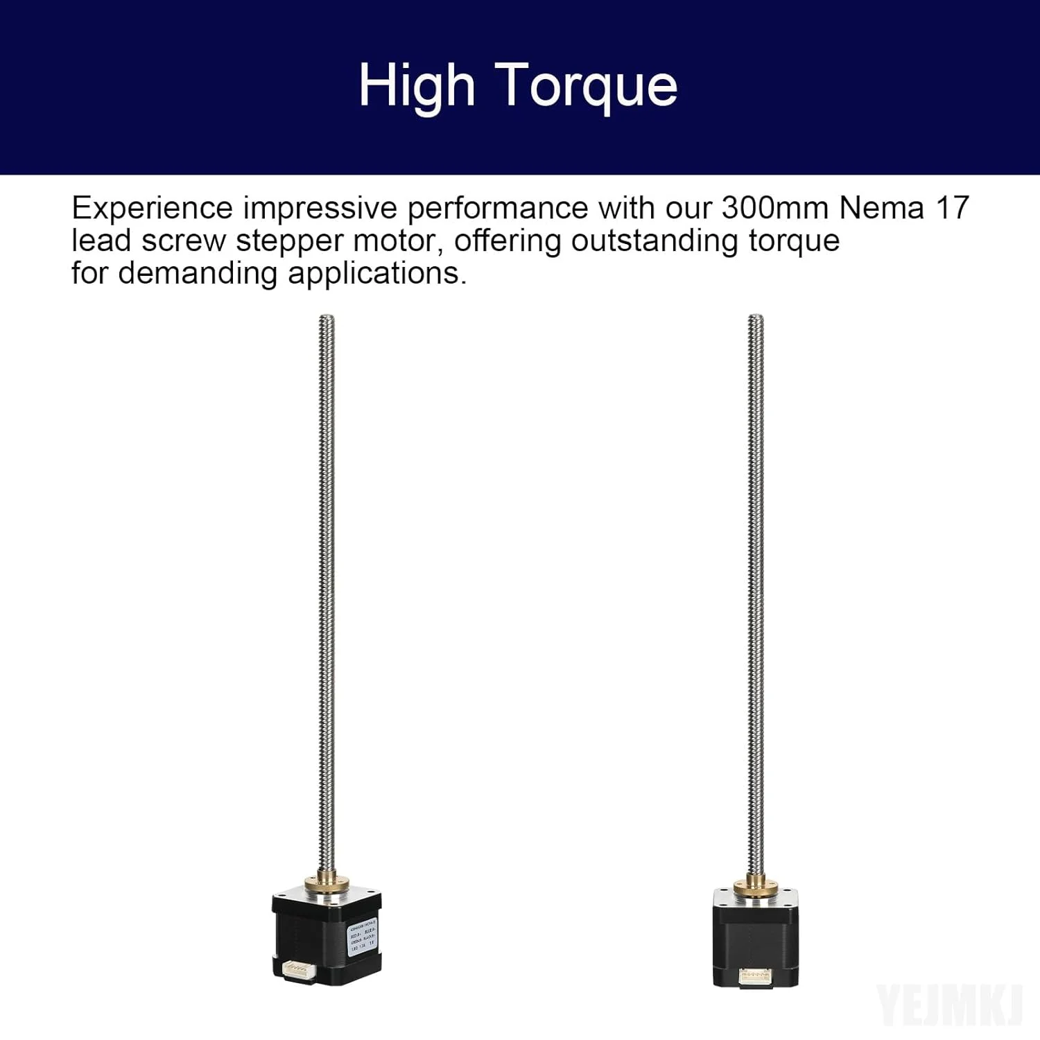 موتور پله ای Nema 17 یکپارچه با پیچ سربی T8 به طول 300 میلی متر، زاویه پله بالا 1.8 درجه، 1.7 آمپر، گشتاور بالا 0.4 نیوتن متر (56.64 اونس در اینچ)، موتور دو قطبی 42x40، 2 فاز 4 سیم برای پرینتر سه بعدی DIY CNC با کابل 1 متری
