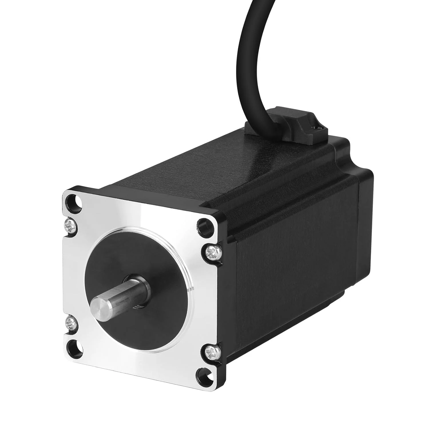 موتور پله ای Nema 23، 1.8 درجه، 2 فاز، گشتاور بالا 3Nm (424.84oz·in)، دو قطبی 57x101mm، 4.2A، 0.8Ω، 4 سیم، شفت 21mm φ8mm، کابل موتور پله ای 57 به طول 1 متر برای دستگاه CNC، تراش، روتر، پرینتر سه بعدی و ربات DIY