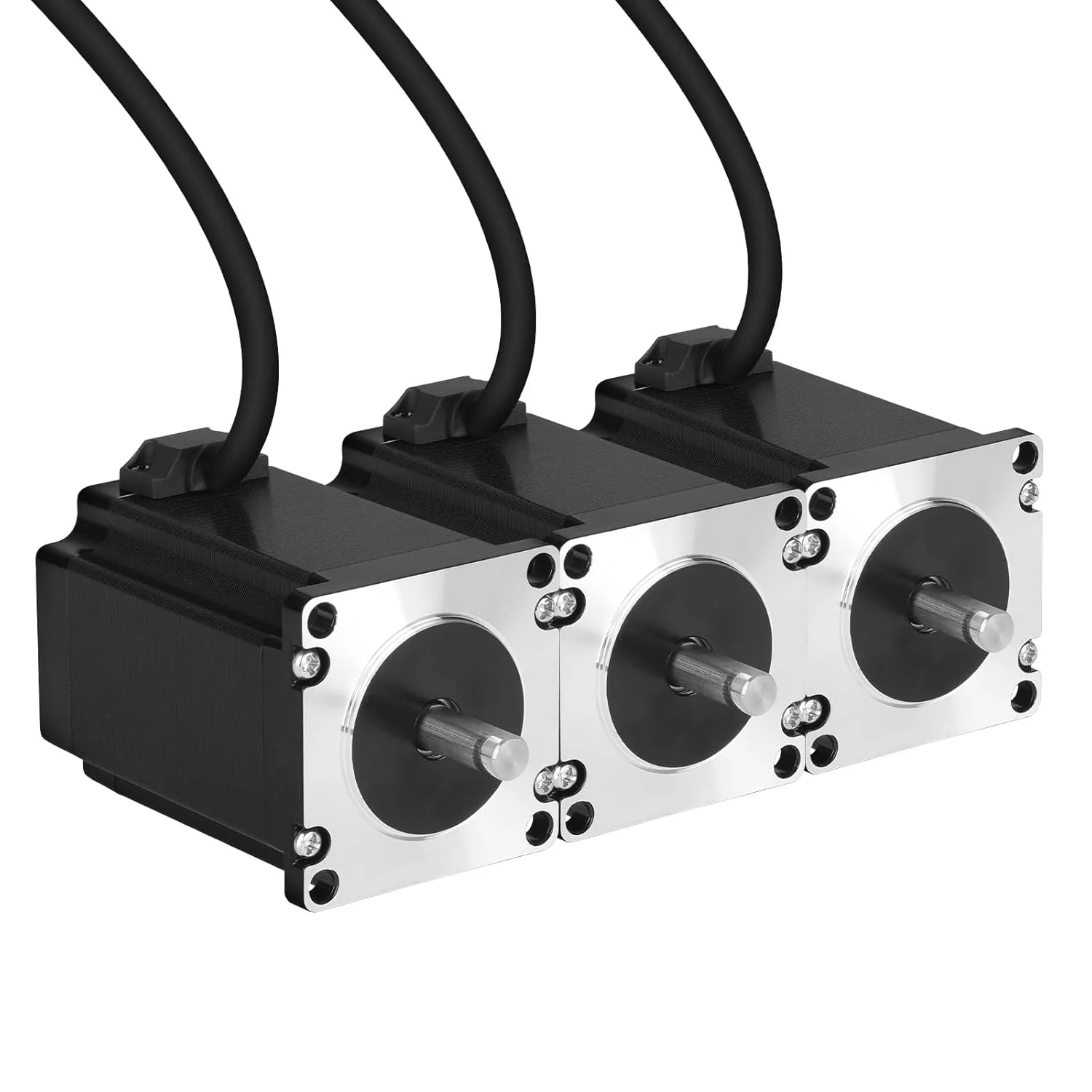 موتور پله ای Nema 23، 2 فاز، 1.8 درجه، 2.2 نیوتن متر (311.55 اونس در اینچ)، گشتاور بالا، دو قطبی 82 میلی متر، 4.0 آمپر، 0.6 اهم، 4 سیم، شفت 21 میلی متر φ8 میلی متر، کابل موتور پله ای 57 به طول 1 متر برای دستگاه CNC، تراش، پرینتر سه بعدی، ربات DIY.