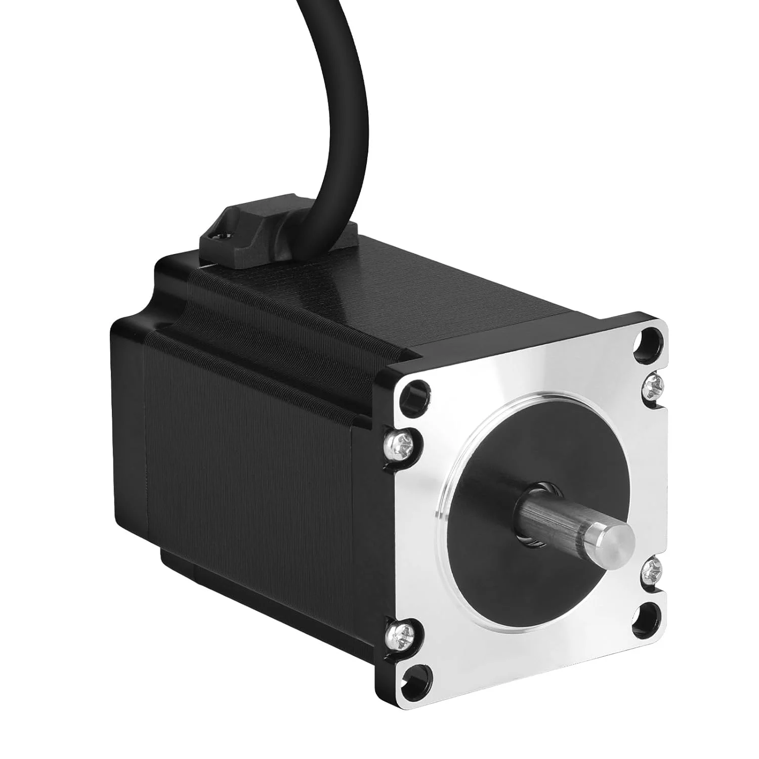 موتور پله‌ای Nema 23، دو فاز، ۱.۸ درجه، ۲.۲ نیوتن‌متر (۳۱۱.۵۵ اونس-اینچ)، گشتاور بالا، دو قطبی ۸۲ میلی‌متر، ۰.۶ اهم، ۴.۰ آمپر، ۴ سیم، شفت ۲۱ میلی‌متر φ۸ میلی‌متر، کابل موتور پله‌ای ۵۷ به طول ۱ متر برای دستگاه CNC، تراش، پرینتر سه بعدی، ربات DIY.