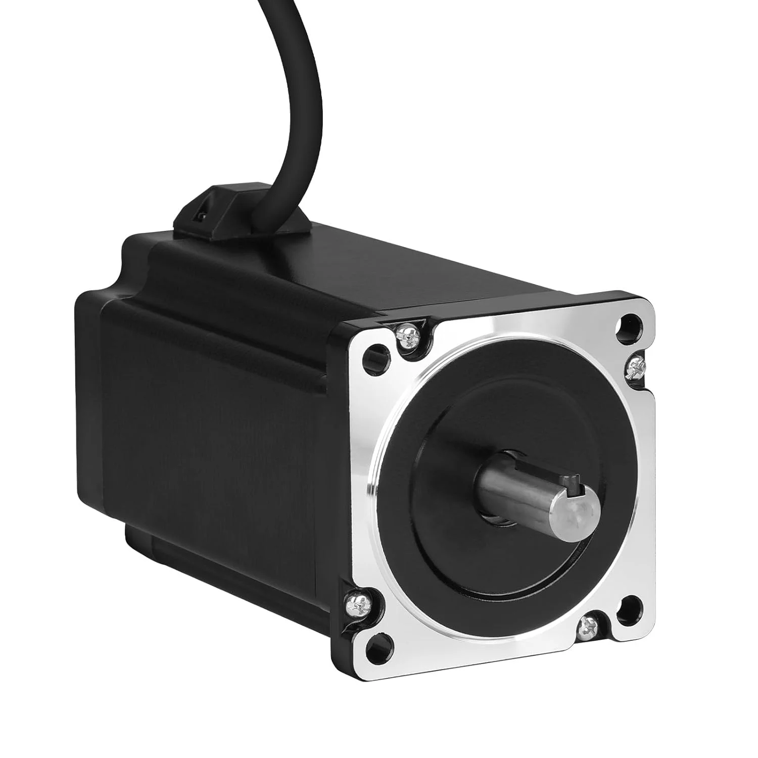 موتور پله ای Nema 34، 1.8 درجه، 2 فاز، گشتاور بالا 12.8Nm (1812.63oz·in)، دو قطبی 86x149mm، 6.4A، 0.7Ω، 4 سیم، شفت 32mm φ14mm، کابل موتور پله ای 86 به طول 2 متر برای دستگاه CNC، تراش، پرینتر سه بعدی و ربات های DIY