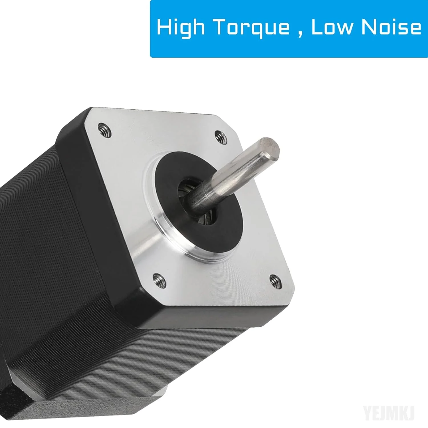 موتور پله ای Nema 17، 48 میلی متر، دو قطبی، 2 آمپر، 48Ncm (67.97oz.in)، موتور 42، موتور پله ای 2 فاز، 1.8 درجه، 4 سیم با کابل 1 متری و کانکتور برای CNC DIY پرینتر سه بعدی، 1.66x1.66x1.89 اینچ