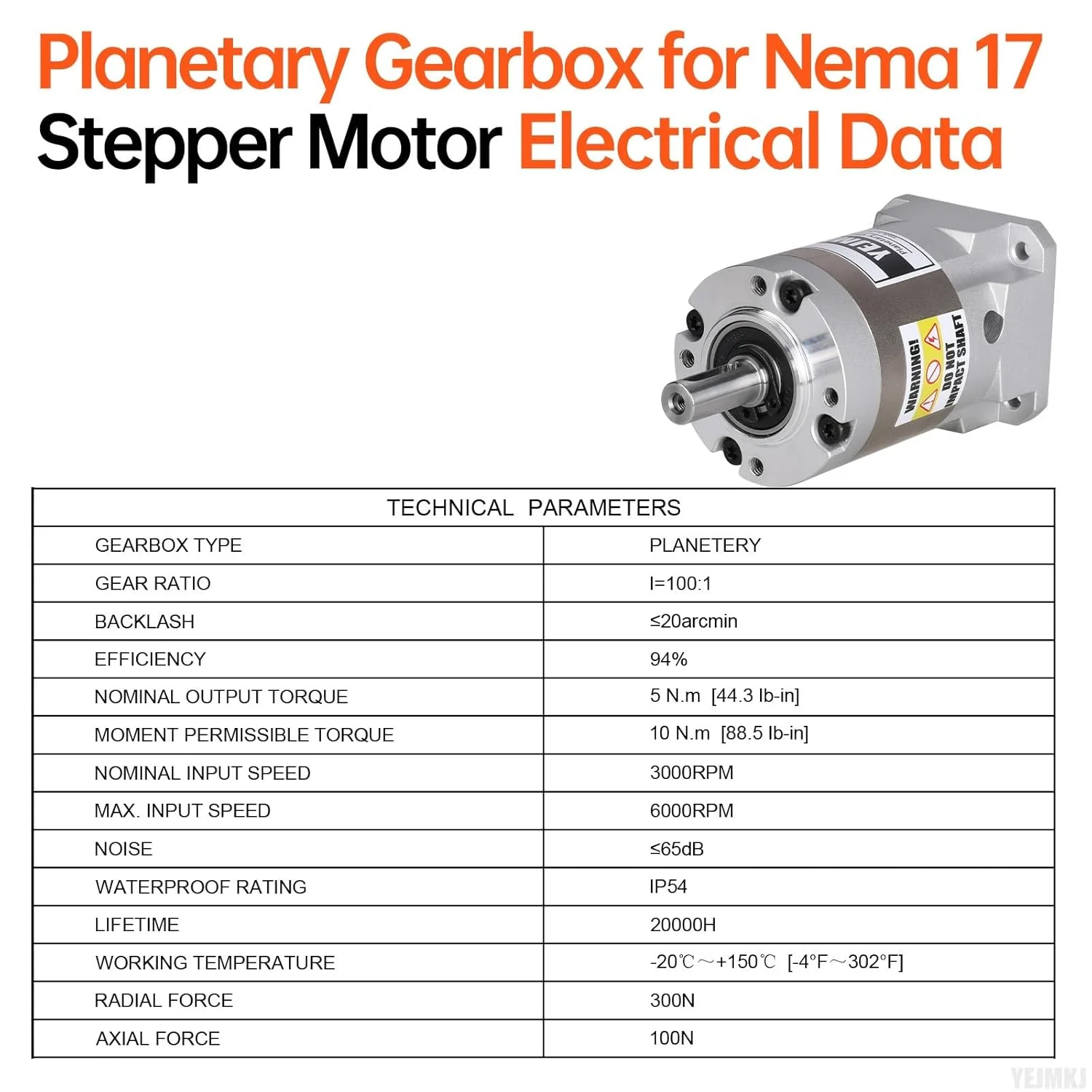 گیربکس سیاره ای با نسبت 100:1 برای موتور پله ای Nema 17، اندازه 42-66 میلی متر، لقی 20 دقیقه قوس، شفت ورودی 25.5 میلی متر φ5 میلی متر، کاهنده سیاره ای برای موتور پله ای 42 به همراه 4 پیچ، 2 دوشاخه، 1 کلید، مناسب برای CNC، پرینتر سه بعدی و پروژه های DIY