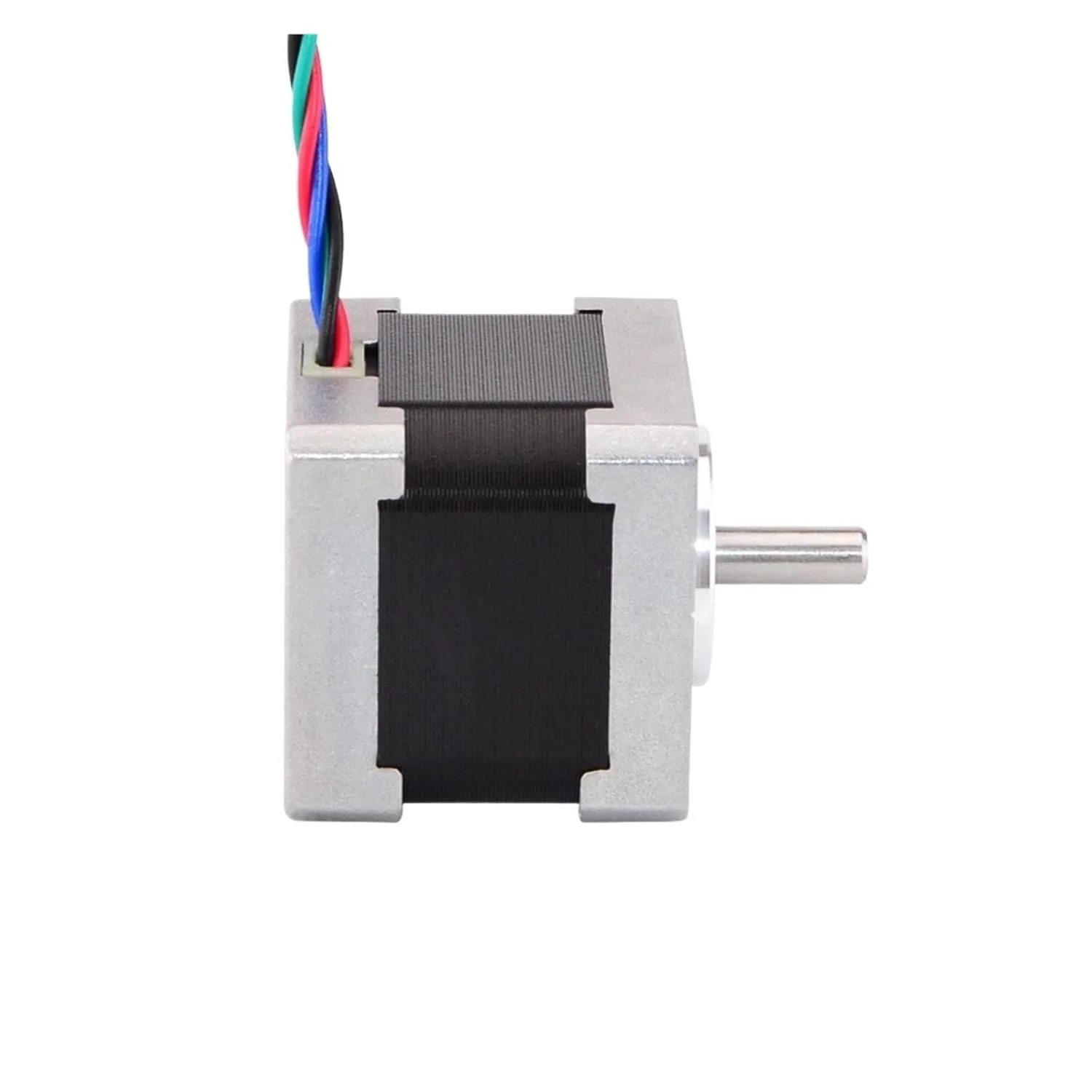 موتور پله‌ای Nema 14 با شفت توخالی 34 میلی‌متری، 1.8 درجه، 18Ncm (25.5oz.in)، 0.8 آمپر، 4 سیمه برای CNC و پرینتر سه بعدی