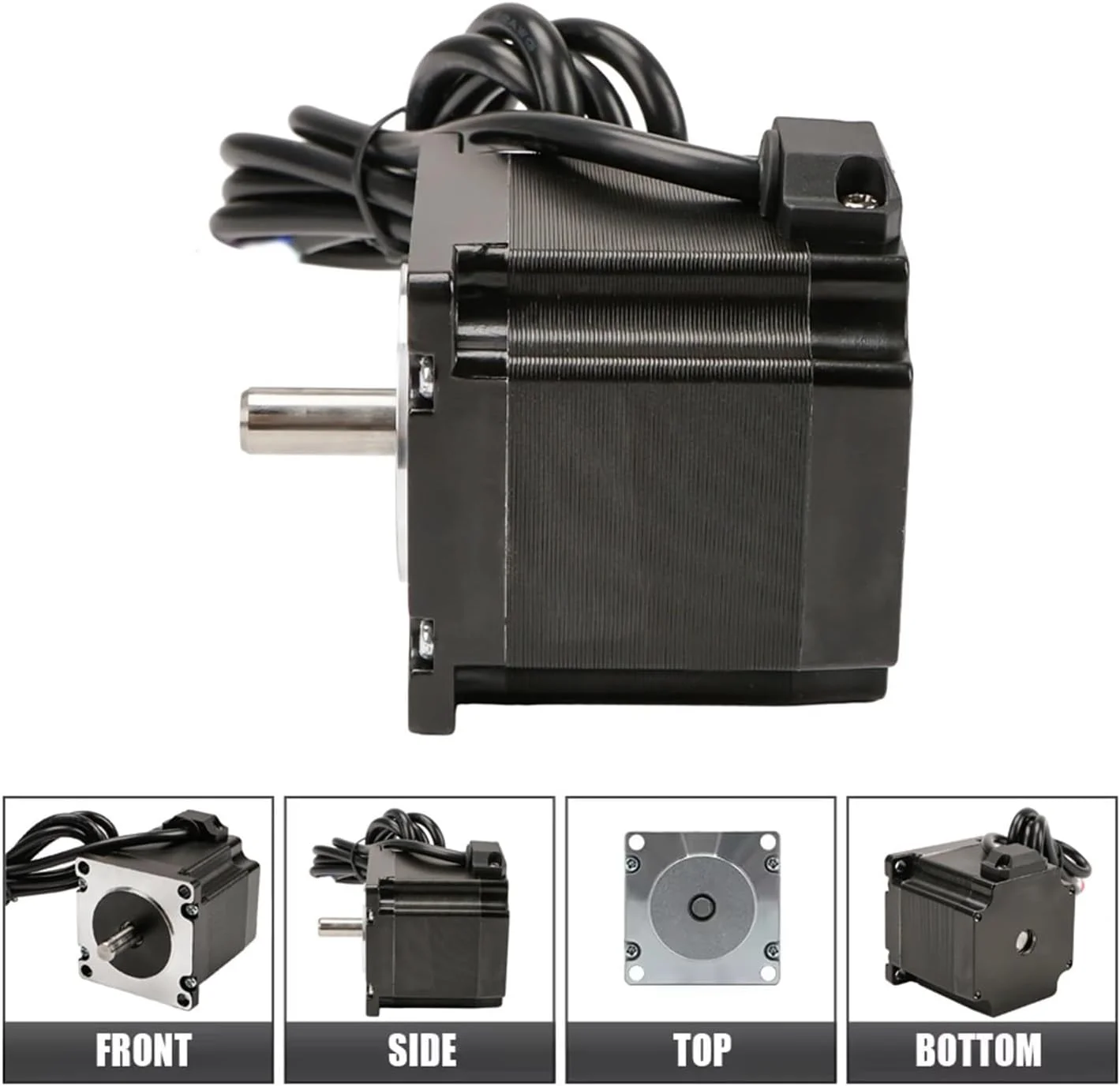 موتور پله ای Nema23 57HS56 دو فاز 4 سیم 1.2N.m 3.0A طول 56mm شفت 8mm برای تجهیزات پرینتر سه بعدی