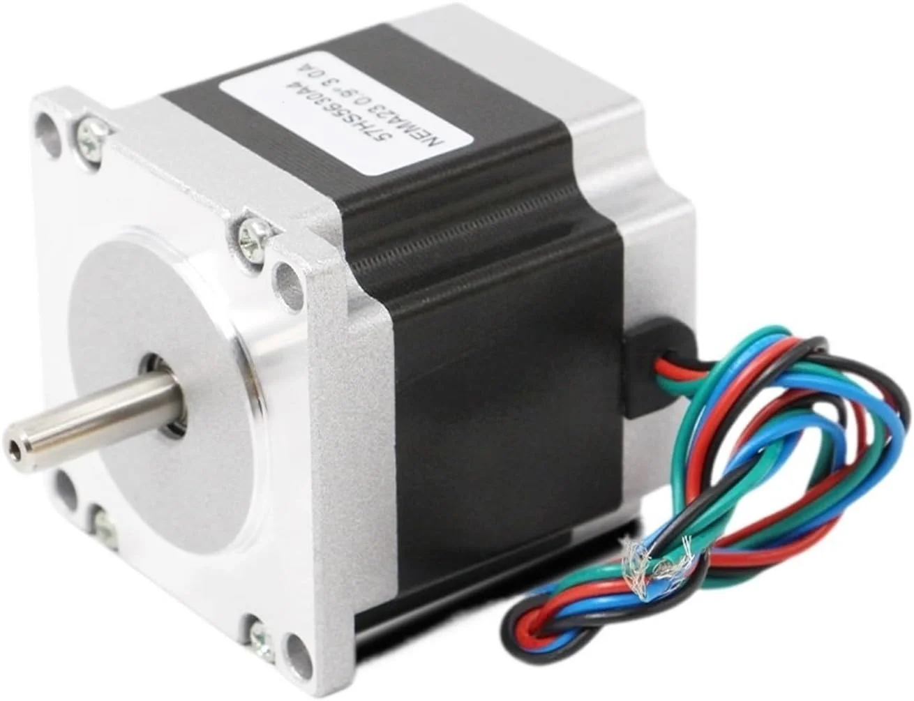 موتور پله ای Nema23، 57x56 میلی متر، 0.9 درجه، 3 آمپر، 1.2 نیوتن متر، موتور پله ای 180 اونس-اینچ برای دستگاه فرز حکاکی و پرینتر سه بعدی
