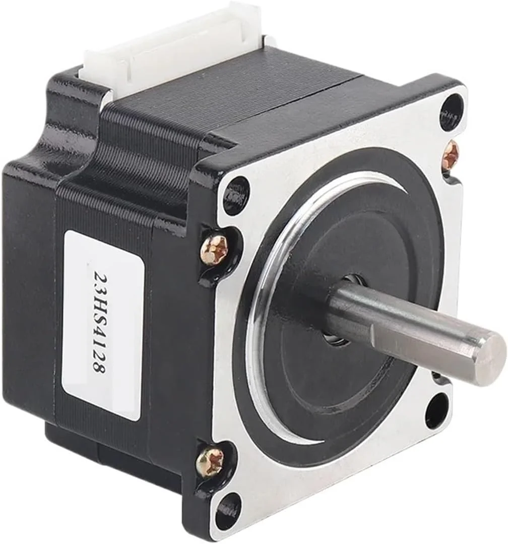 موتور پله‌ای هیبریدی 23HS4128، 1.8 درجه، موتور 41 میلی‌متری، 55N.m، 2.8 آمپر، موتور پله‌ای برای تجهیزات چاپگر سه بعدی (23HS4128-8mm X1PCS)