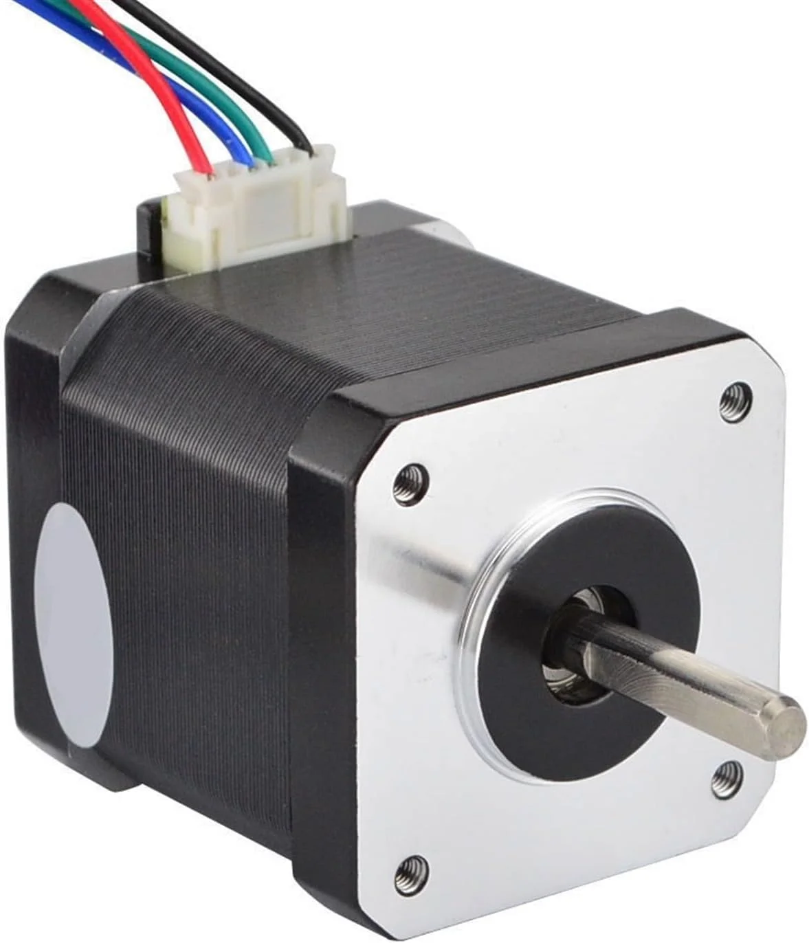 موتور پله ای Nema 17، 45Ncm، 4 سیم، 1.68 آمپر، 42x48 میلی متر، موتور 42، کابل 1 متری، پرینتر سه بعدی، ربات