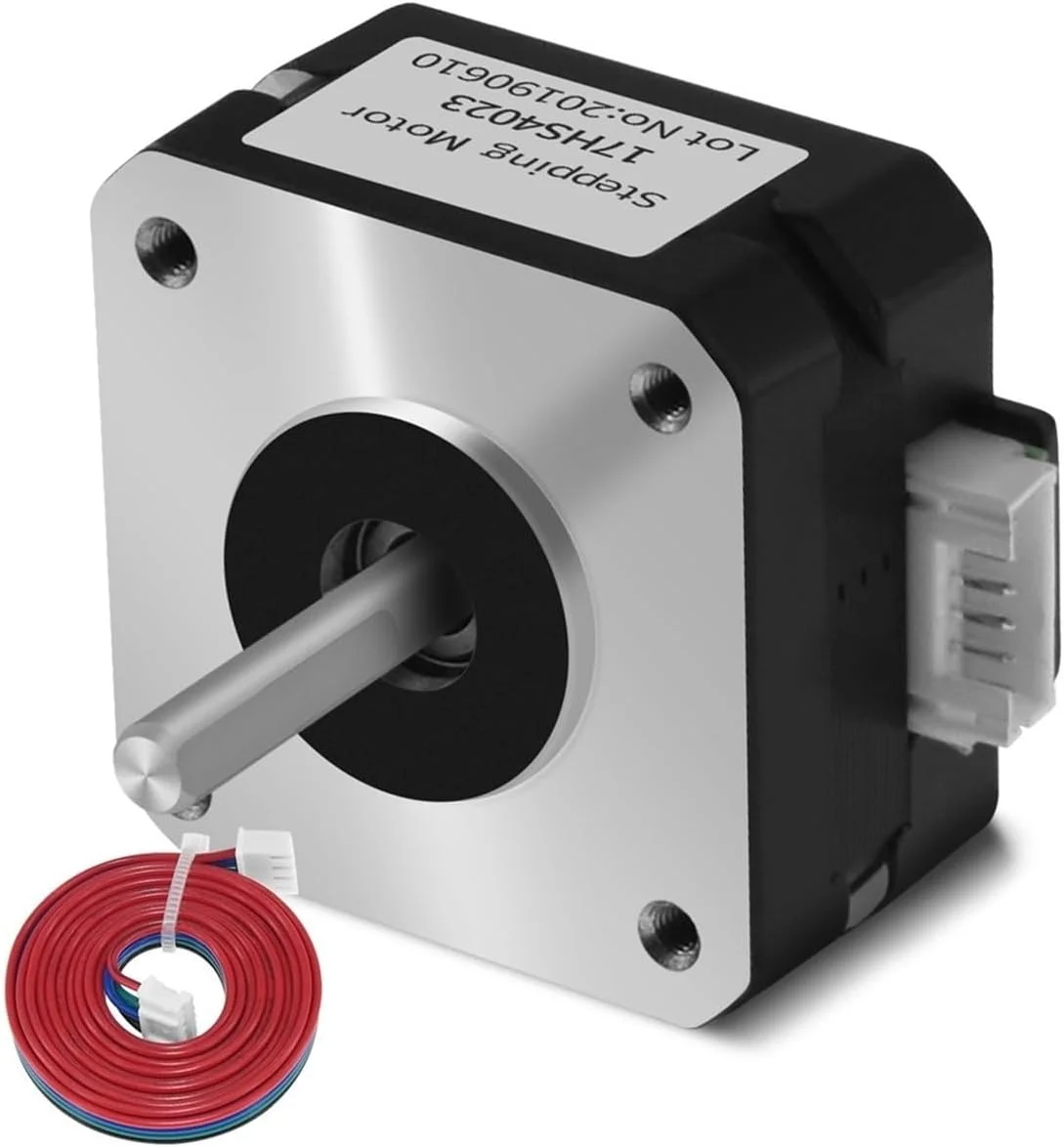 موتور Nema17 17HS4023 برای اکسترودر تیتان 4-سیم Nema 17 22mm 42 موتور 0.7A 12V 14N.cm موتور پرینتر سه بعدی برای قطعات پرینتر سه بعدی (XH2.54، 2 عدد)