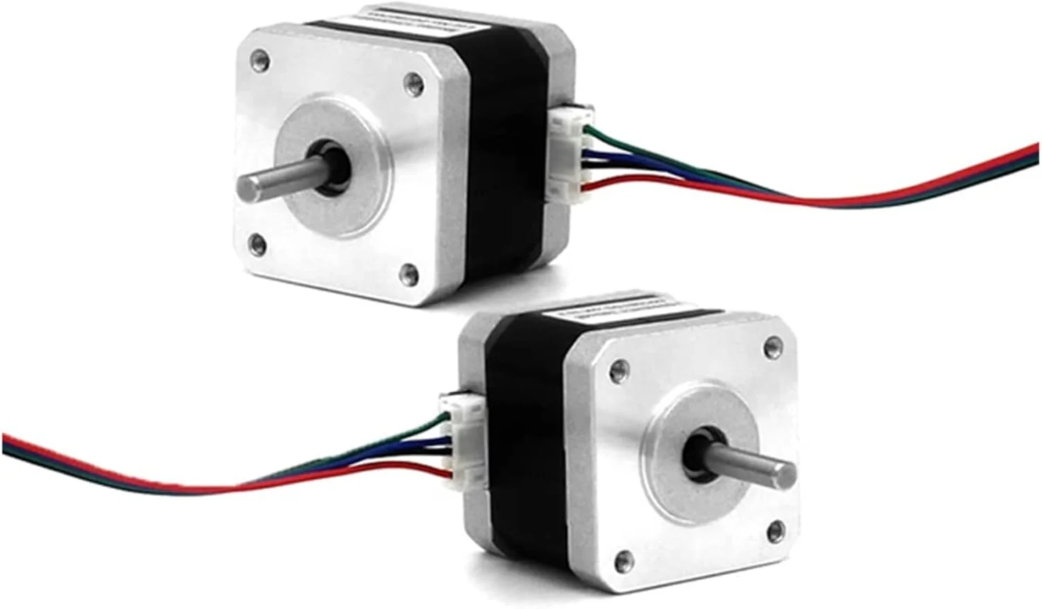 موتور پله ای VOREAL 1/3/5 عددی 17 موتور 42 موتور 1.0A 17HS3401 گشتاور بالا نقره ای 4 سیم با کانکتور 1 متری DIY CNC موتور پرینتر سه بعدی (اندازه: 1 عدد 17HS3401)