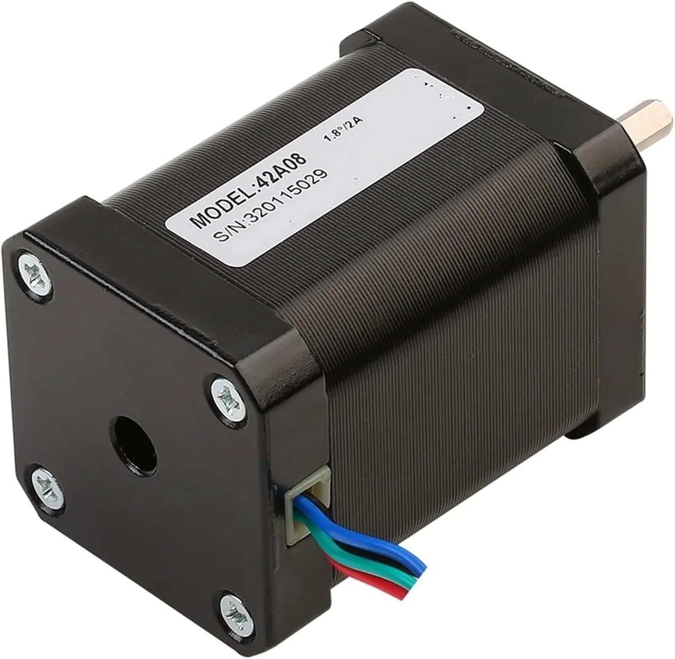 موتور پرینتر سه بعدی VOREAL Nema 17، 7.1 کیلوگرم سانتی متر، 0.71 نیوتن متر، موتور پله ای 4 سیم برای بازوی ربات چاپ (سایز: 1 عدد 42A08)