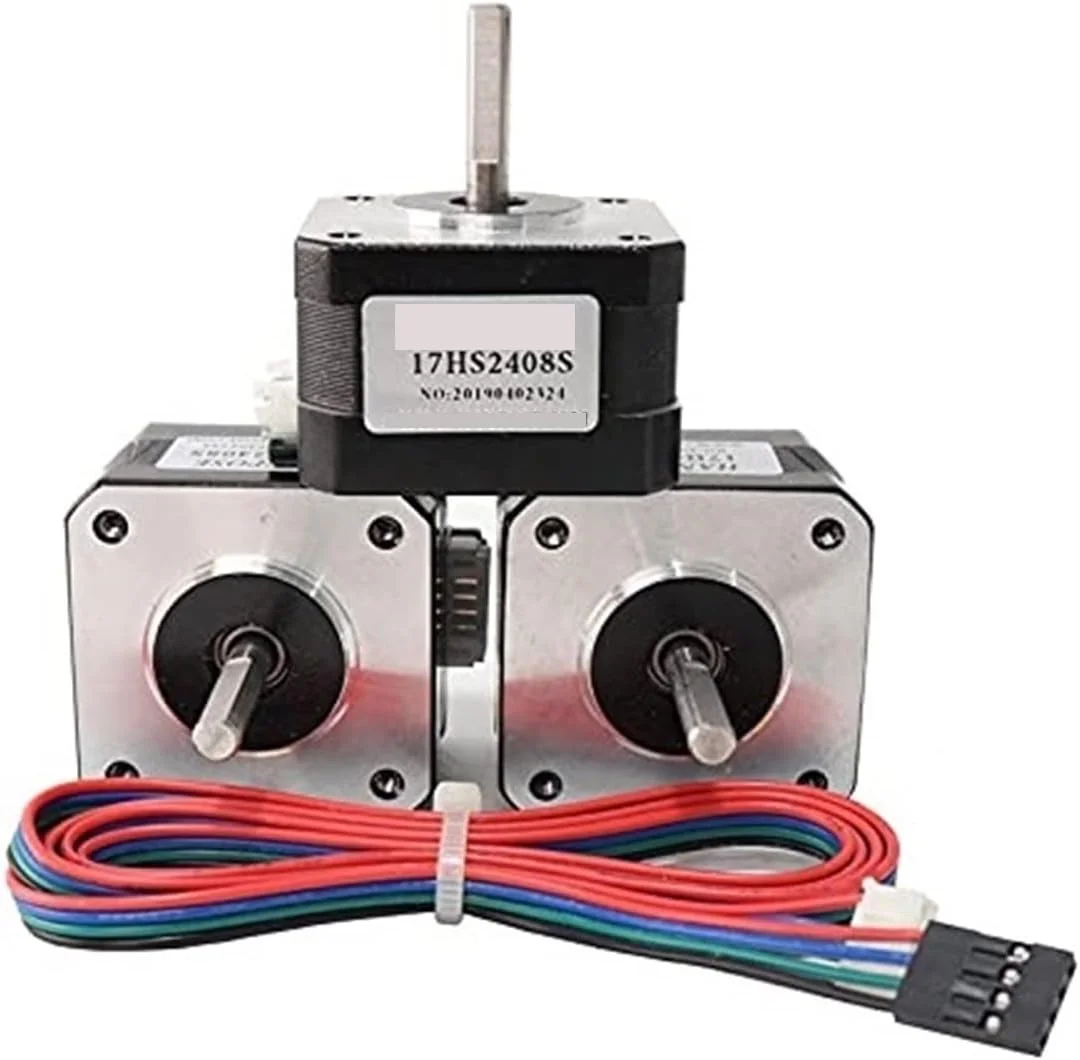 موتور پله ای VOREAL 1/3/5 عددی 17 موتور 42 موتور 0.4 آمپر 17HS2408S گشتاور بالا مشکی 4 سیم DIY پرینتر سه بعدی CNC دستگاه فرز حکاکی اوقات فراغت (اندازه: 1 عدد 17HS2408S)