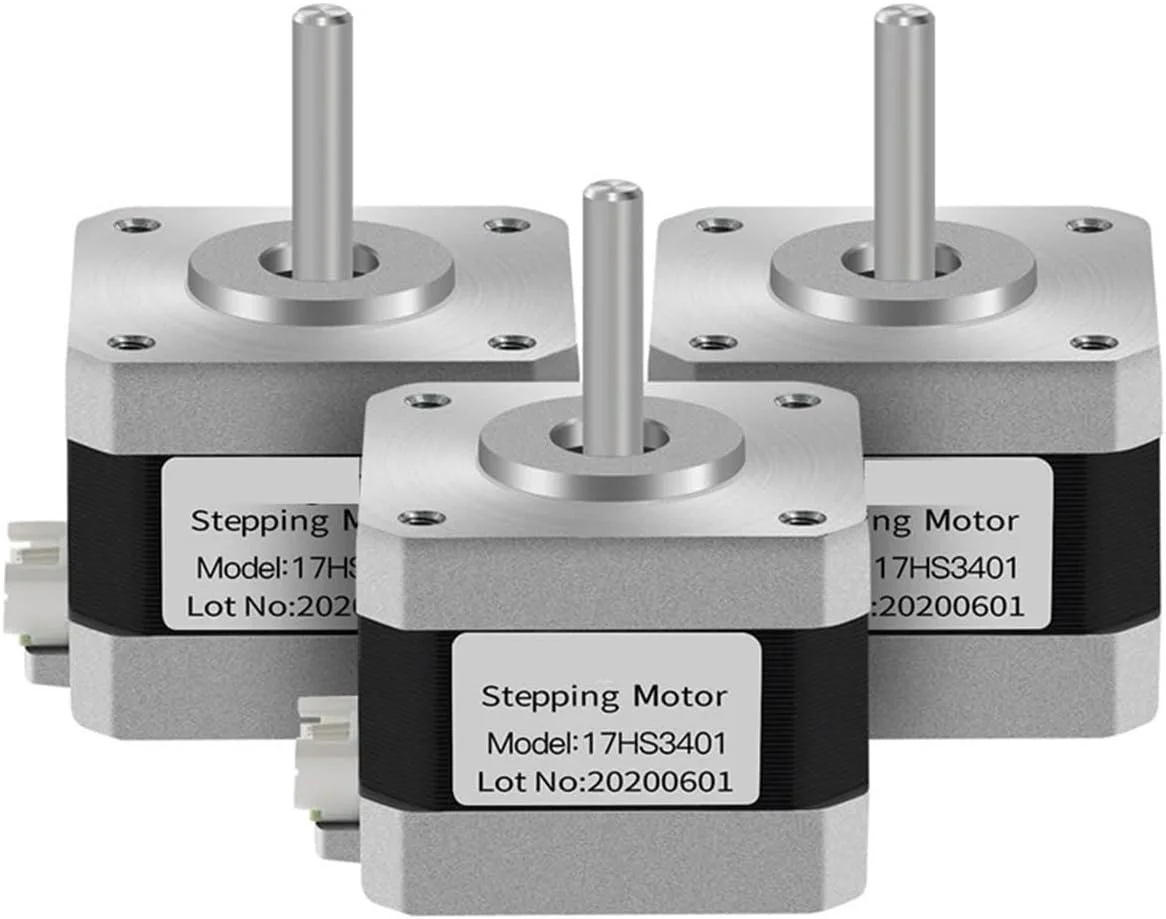 موتور پله ای Nema17 17HS3401 برای اکسترودر 4 سیمه Nema 42 موتور 12V/24V پرینتر سه بعدی برای قطعه پرینتر سه بعدی (17HS3401S-DuPont, 2 عدد) موتور پله ای Nema17 17HS3401 برای اکسترودر 4 سیمه Nema 42 موتور 12V/24V پرینتر سه بعدی برای قطعه پرینتر سه بعدی (17HS3401S-DuPont, 2 عدد)
