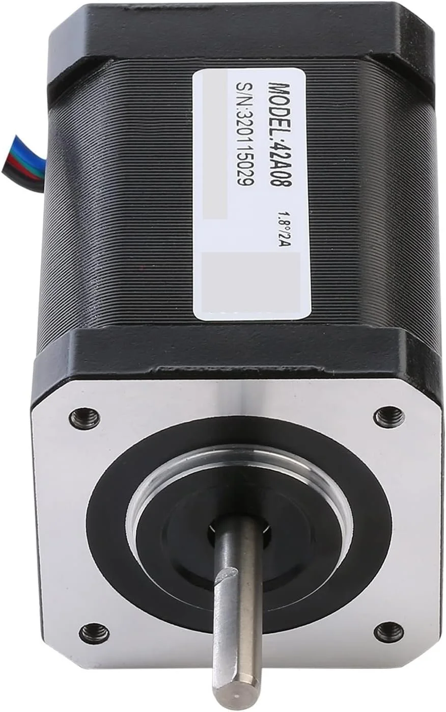 موتور پرینتر سه بعدی VOREAL Nema 17، 7.1 کیلوگرم سانتی متر، 0.71 نیوتن متر، موتور پله ای 4 سیم برای بازوی ربات چاپ (سایز: 1 عدد 42A08)