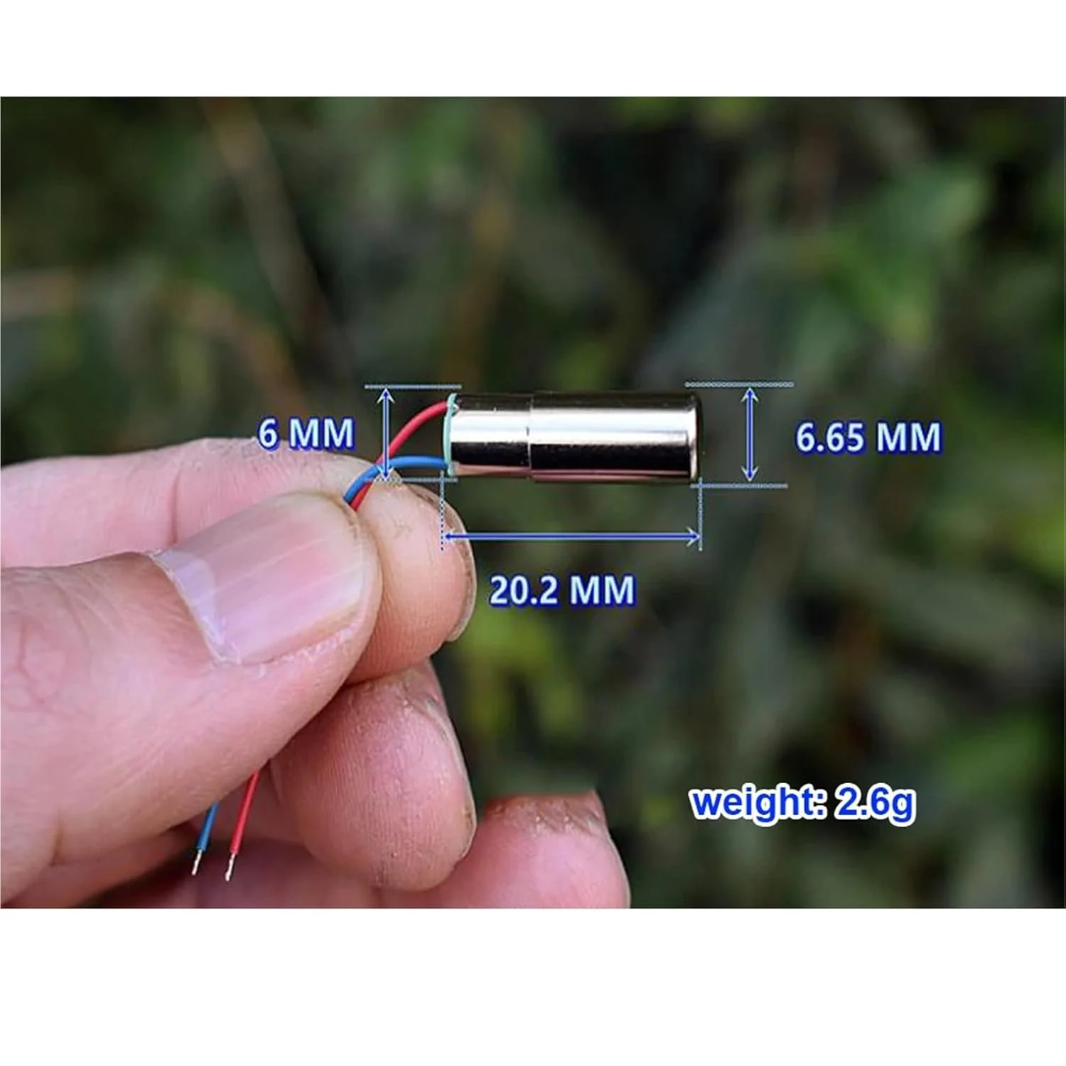 موتور ویبره 612 DC 3 ولت 3.7 ولت مینی 6mm*12mm بدون هسته ویبراتور داخلی 1 عدد
