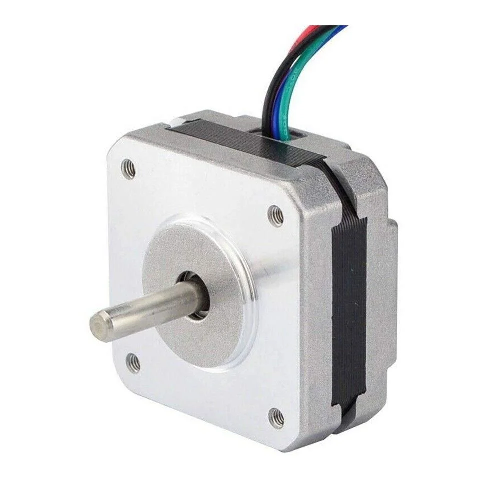 موتور الکتریکی کوچک 2 عددی 17Hs08-1004S 4 سیمه Nema 17 استپر موتور 20 میلی متری 1 آمپر 13Ncm (18.4Oz.in) موتور 42 Nema17 استپر برای پرینتر سه بعدی DIY CNC Xyz (قطر شفت: 5 میلی متر)