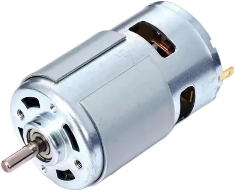 موتور DC براش خورده 775 با سرعت 12000 دور در دقیقه برای اسپیندل 12 ولت، ماشین حفاری، ماشین چمن زنی، پرینتر سه بعدی، نظارت جهانی