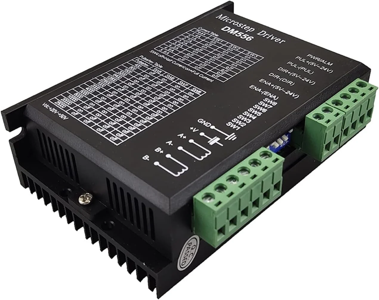 درایور موتور پله ای دیجیتال دو فاز VOREAL DM556 برای موتور پله ای سری NEMA 17 23 34 دستگاه CNC پرینتر سه بعدی