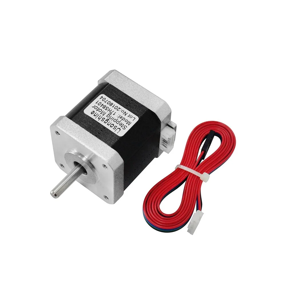 موتور پله ای Nema17 مدل 42BYGH با طول 48 میلی متر، 1.7 آمپر، 4 سیم، مناسب برای پرینتر سه بعدی CNC XYZ، بسته 5 عددی