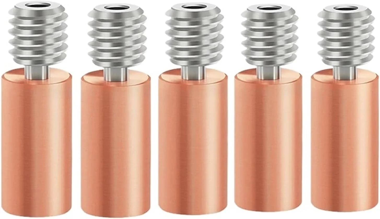 ۵ عدد گلوئی حرارتی ارتقا یافته برای پرینتر سه بعدی FL-Sun V400، لوله گلو، نازل قطعه هات اند، اکسترودر آلیاژ تیتانیوم مس ۱.۷۵ میلی متری