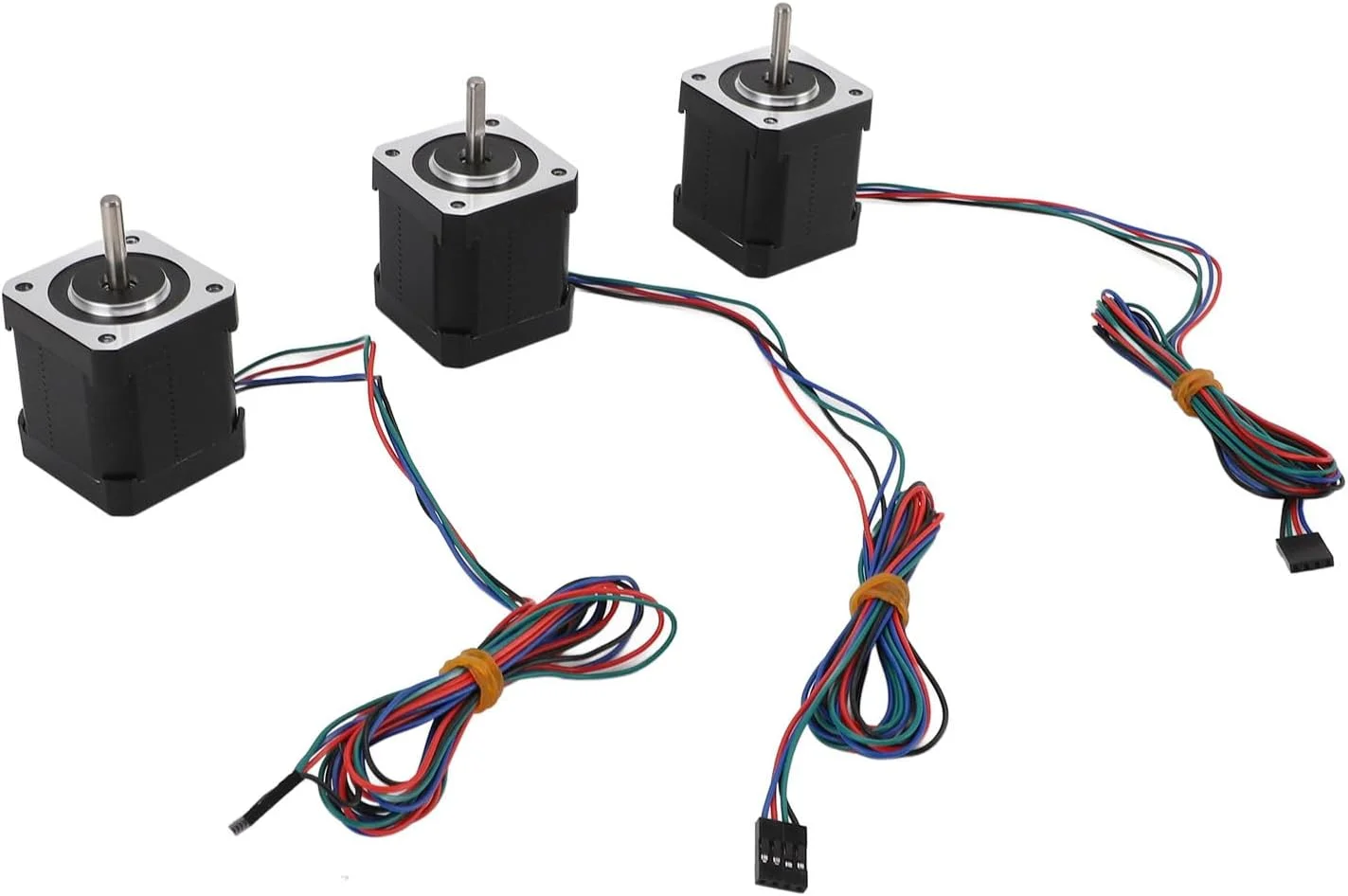 موتور پله ای Nema 17 با کابل 1 متری و کانکتور 2 آمپر 59Ncm گشتاور ارتفاع 48 میلی متر برای CNC XYZ پرینتر سه بعدی (3 عدد)