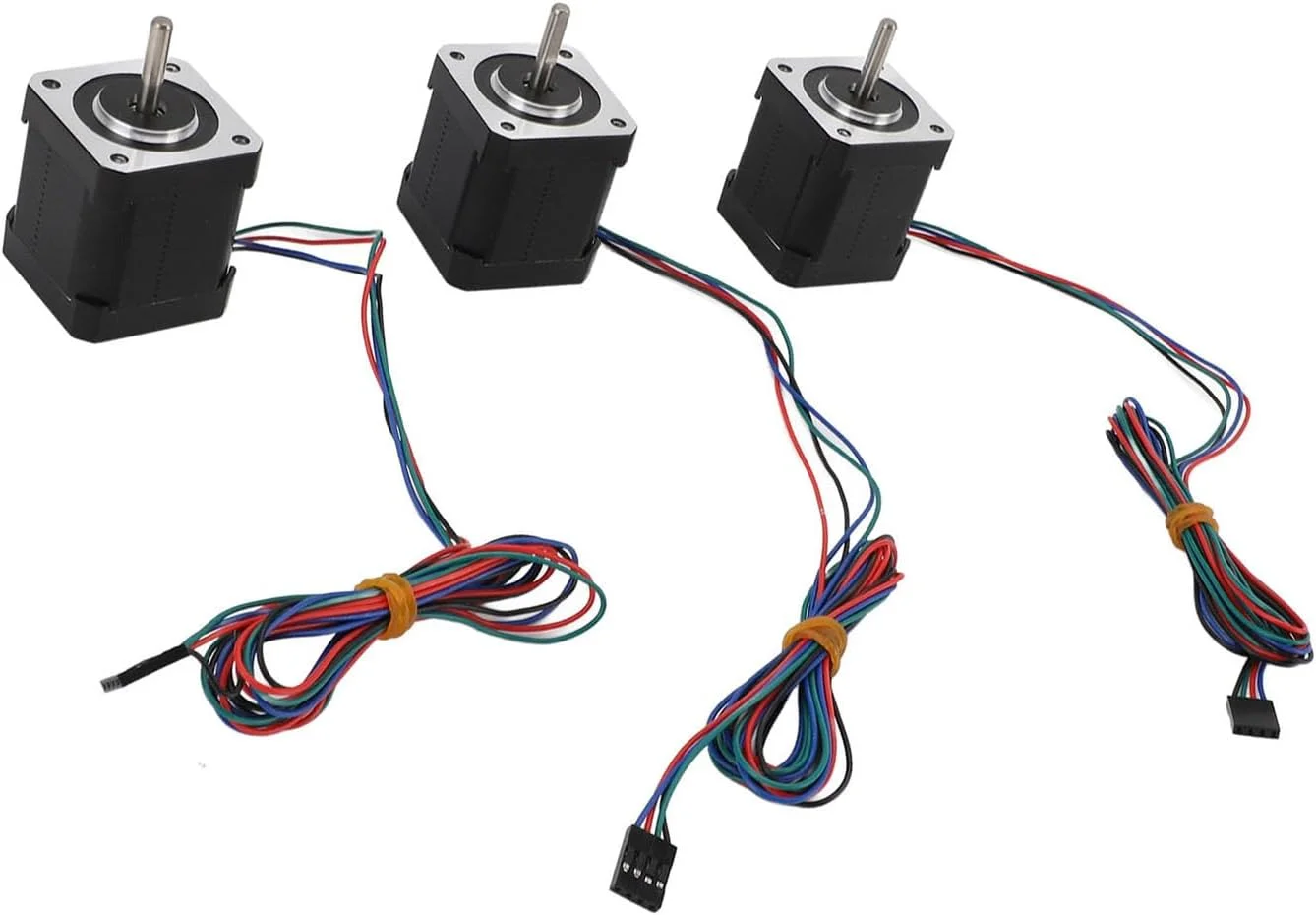 موتور پله ای Nema 17 با کابل 1 متری و کانکتور 2 آمپر 59Ncm گشتاور ارتفاع 48 میلی متر برای CNC XYZ پرینتر سه بعدی (3 عدد)