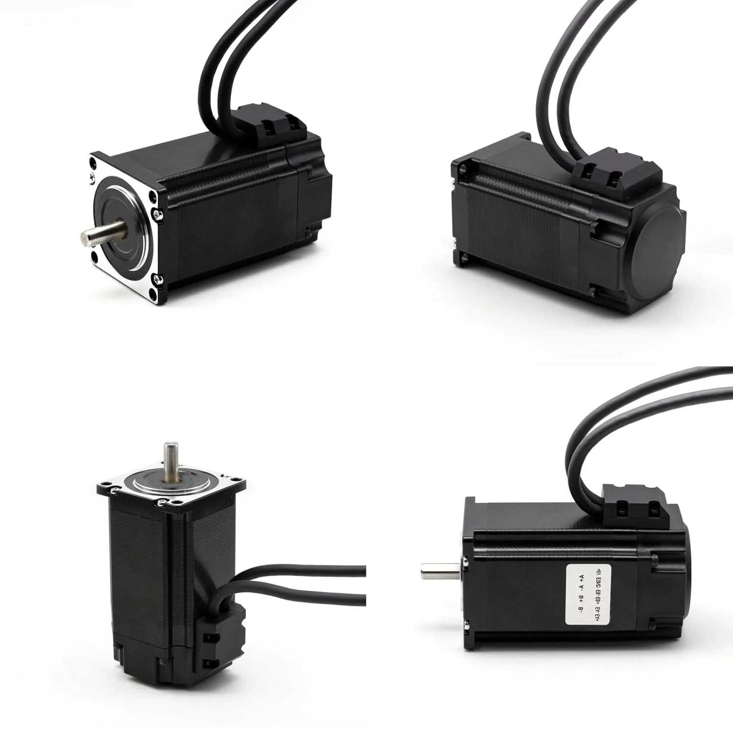 کیت موتور پله‌ای حلقه بسته Nema 23 57mm DSP Easy Servo 2 نیوتن متر / 285 اونس اینچ انکودر 1000 خط موتور پله‌ای شفت 8 میلی‌متری 4.2 آمپر 1000 دور در دقیقه، درایور استپینگ 24-80 ولت DC، کیت CNC تک محور DC