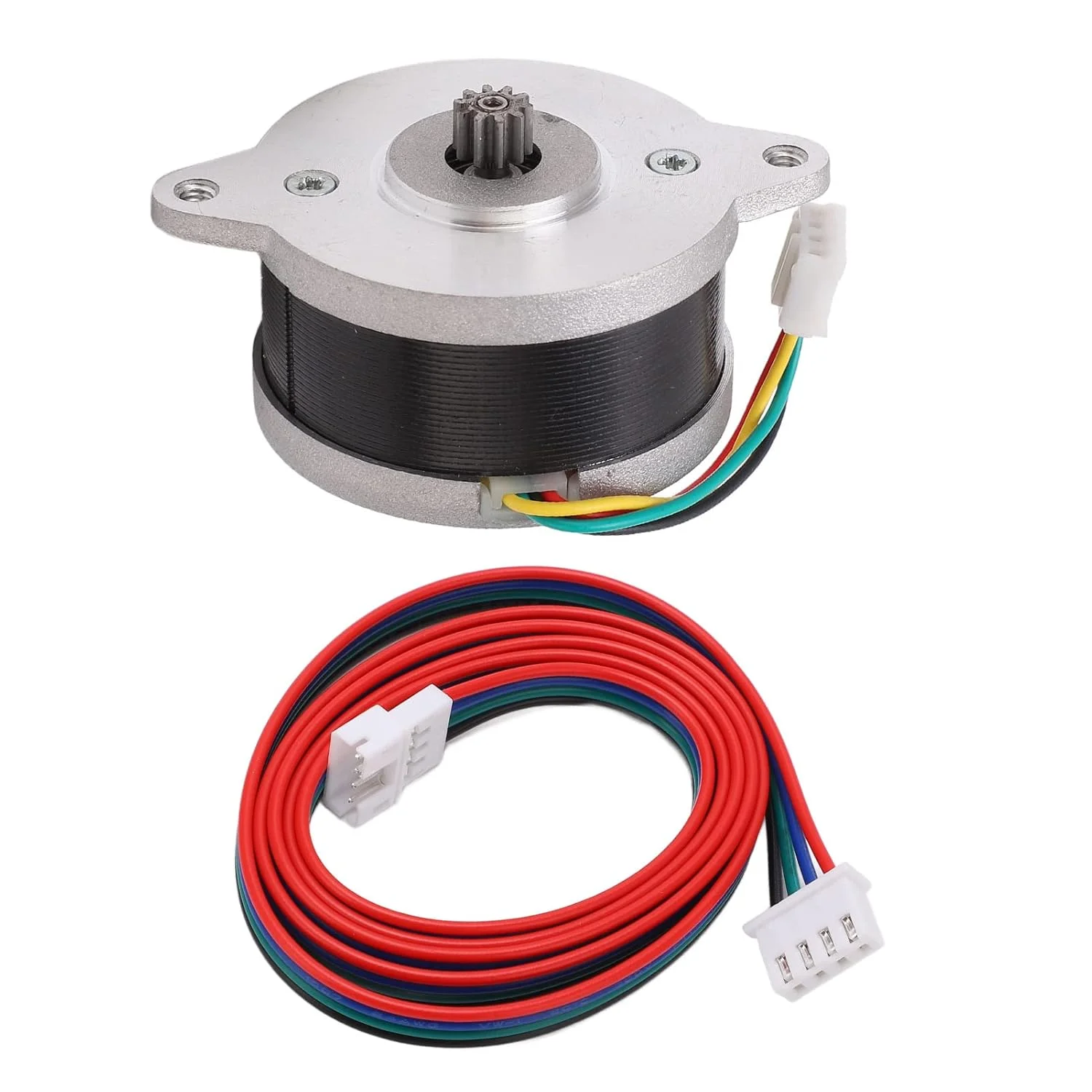 اکسترودر موتور پله ای دایره ای 10 دندانه با کابل 70 سانتی متری سازگار با پرینترهای سه بعدی Ender 3/3 Pro / V2 / 5, CR 10, Voron2.4