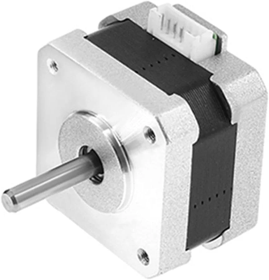 موتور پله ای دو قطبی TopHomer 42 به همراه سیم اتصال، 2 فاز DC 0.4 آمپر/فاز 1.8 درجه موتور پله ای برای پرینترهای سه بعدی، دستگاه های حکاکی CNC (17HS2408)